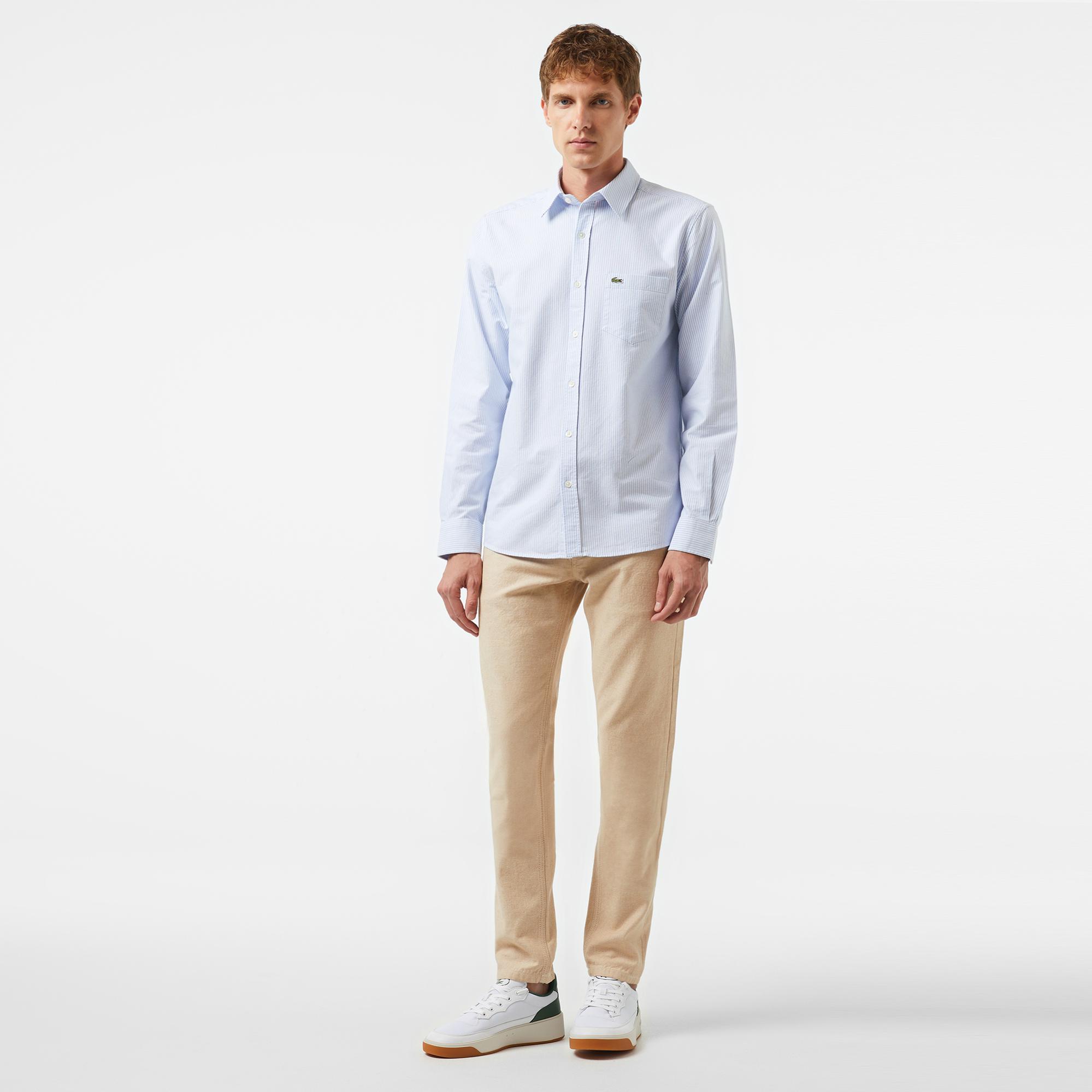 Erkek Slim Fit Chino Bej Pantolon