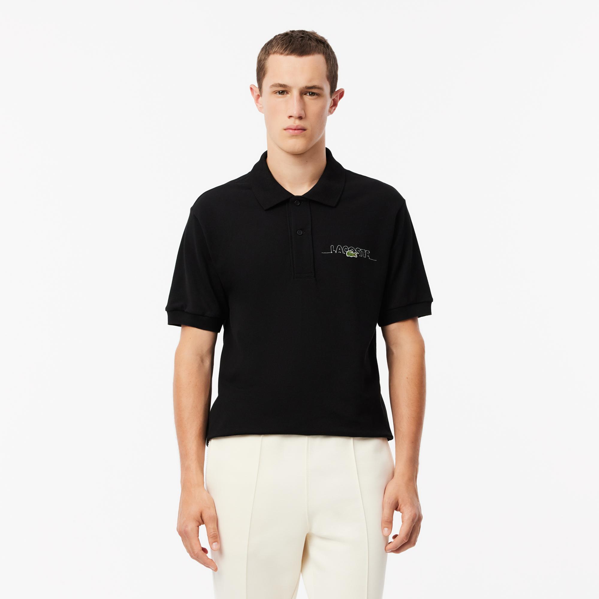 Erkek Classic Fit Siyah Polo