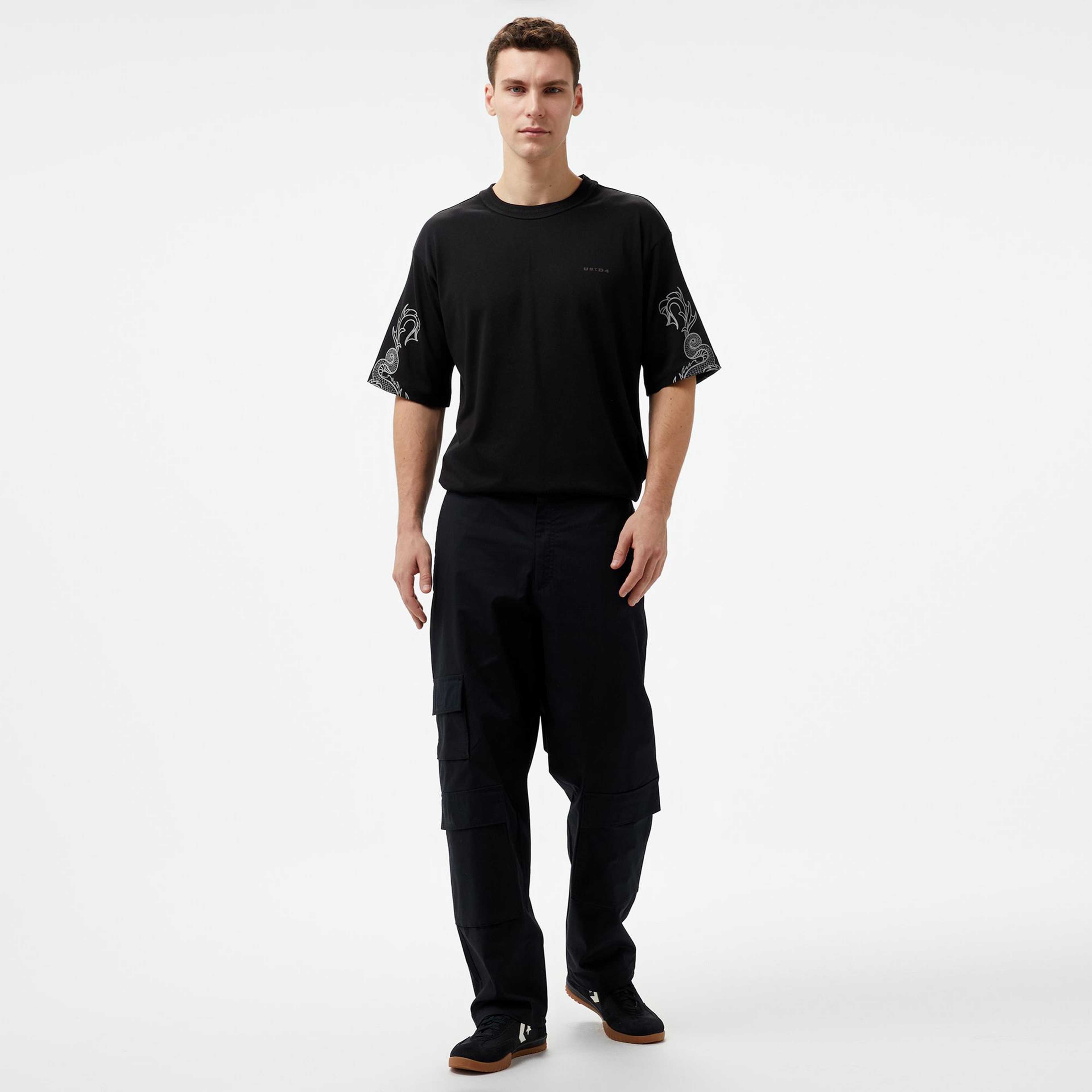 UNITED4 Erkek Siyah Pantolon