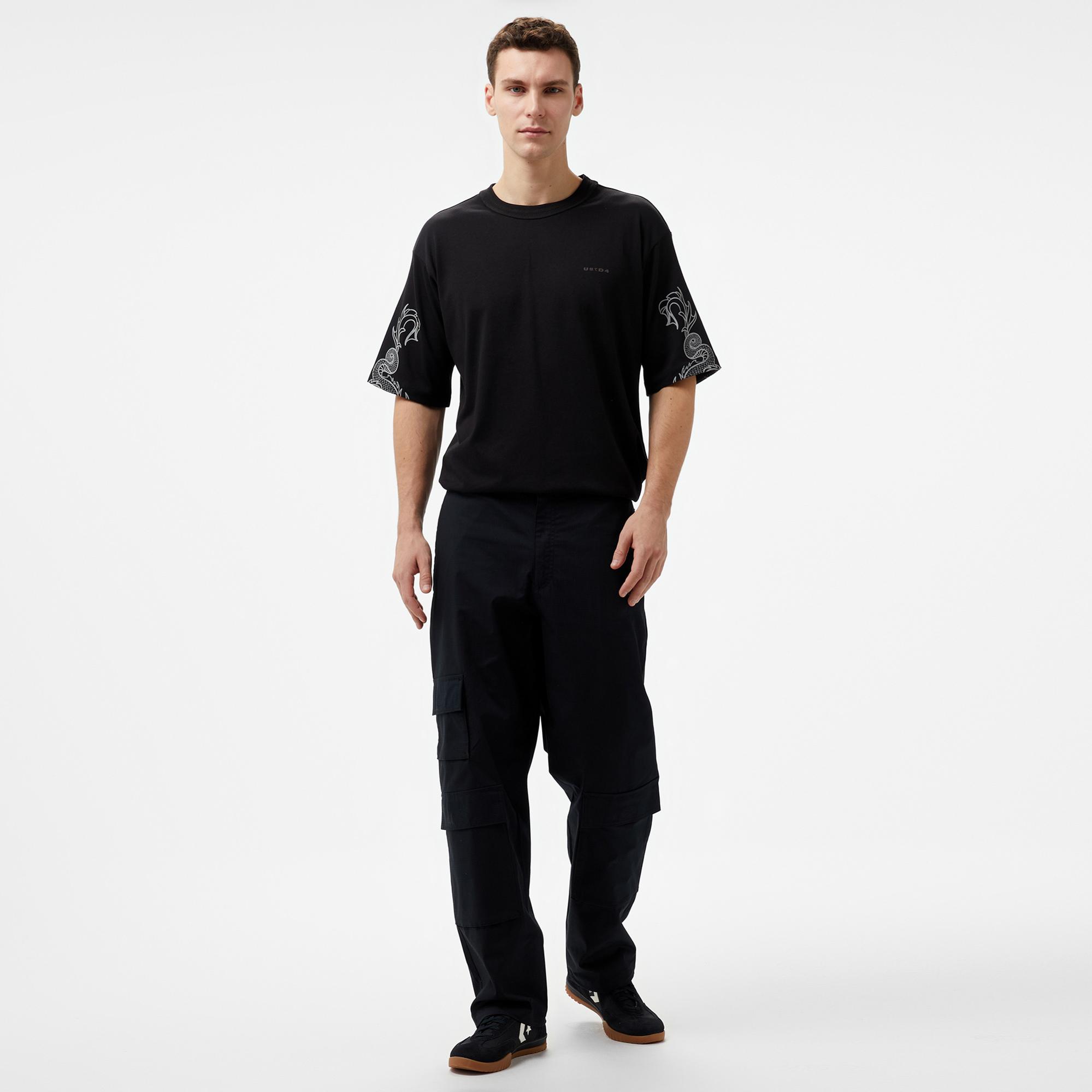 UNITED4 Erkek Siyah Pantolon