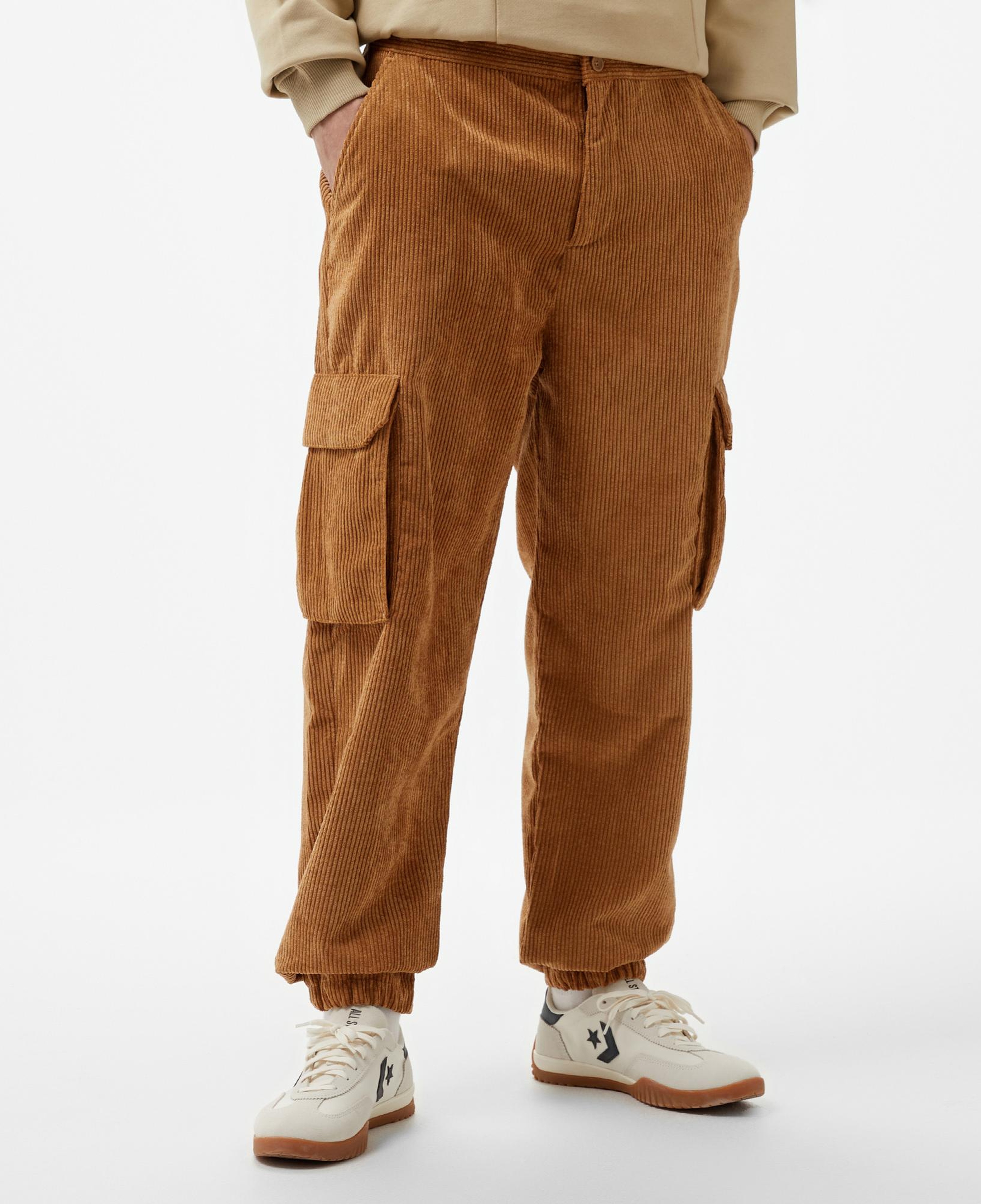 UNITED4 Erkek Kahverengi Kargo Pantolon