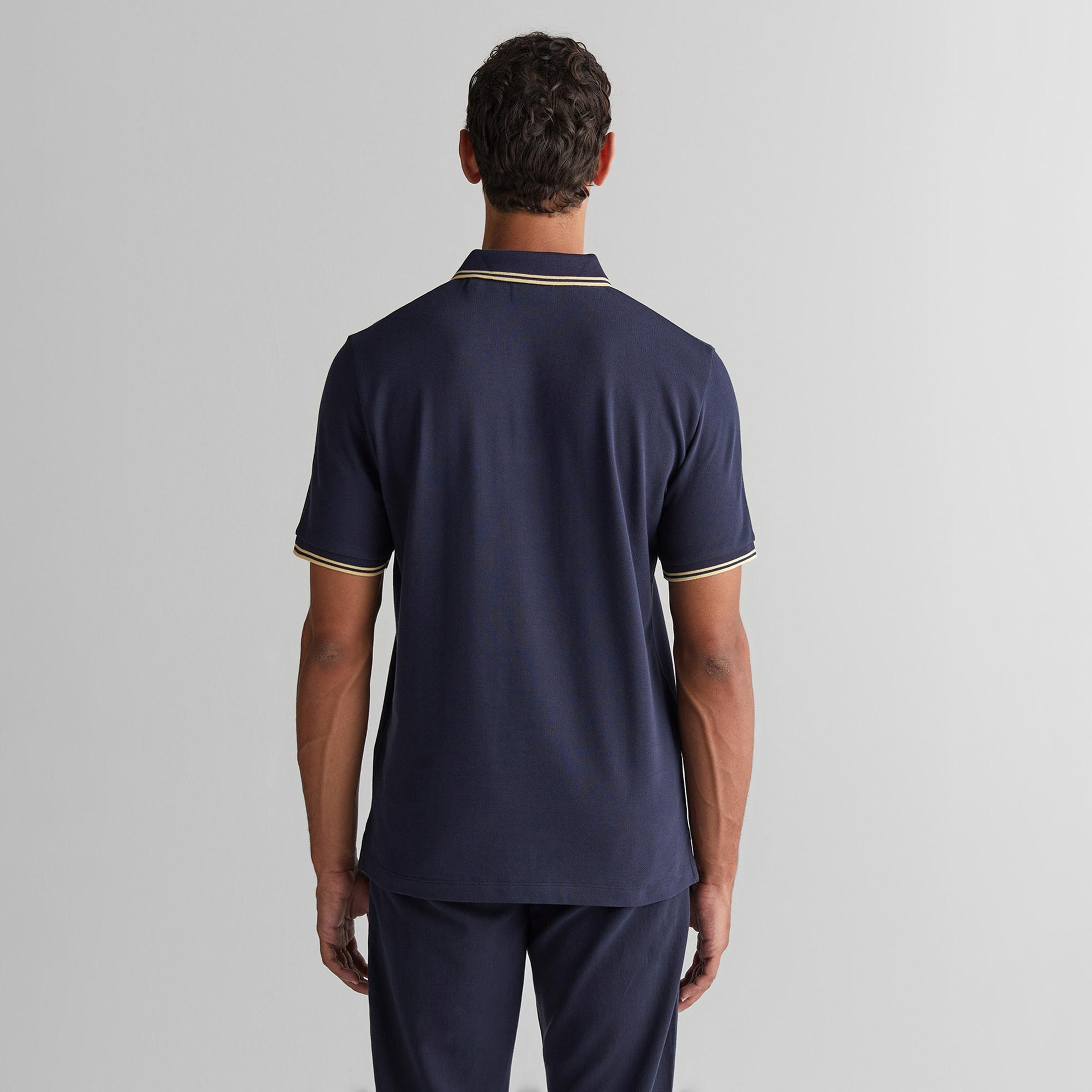 GANT Erkek Lacivert Regular Fit Polo