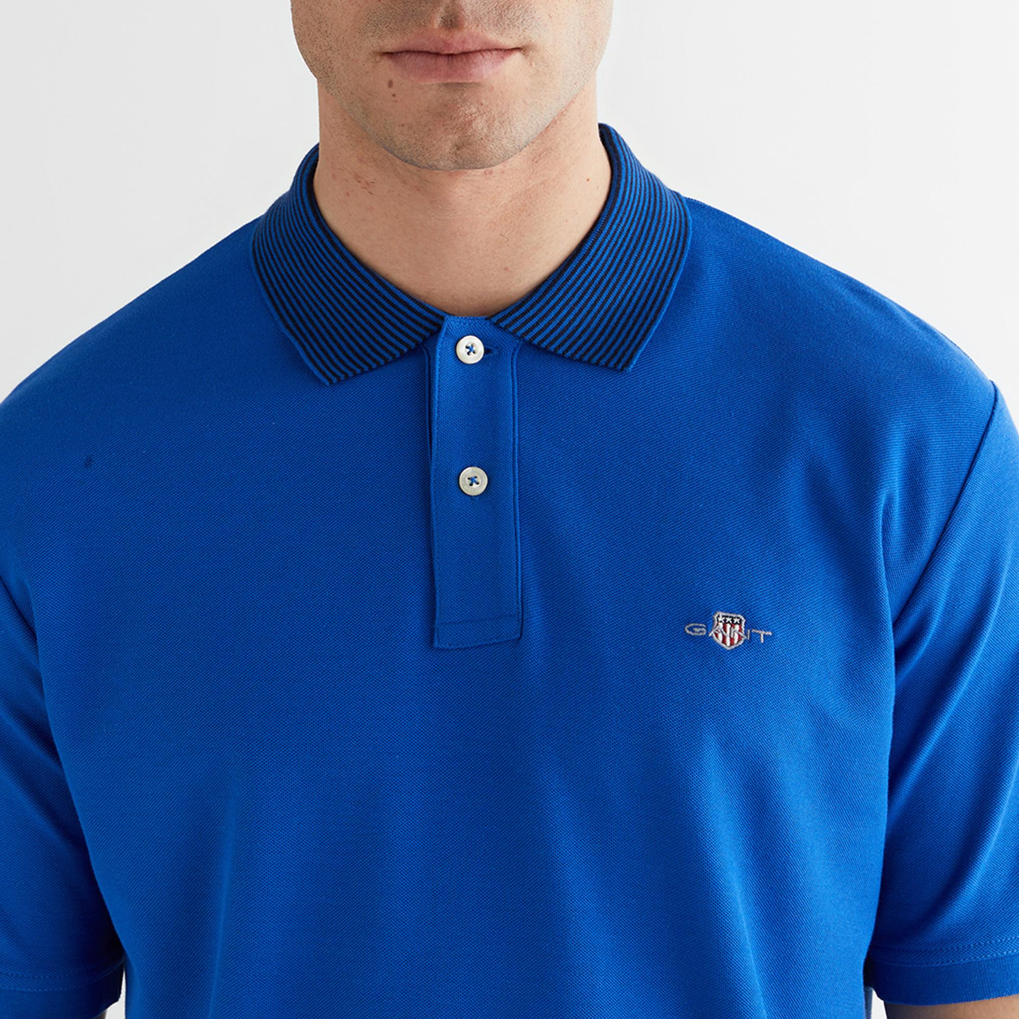 GANT Erkek Lacivert Regular Fit Polo