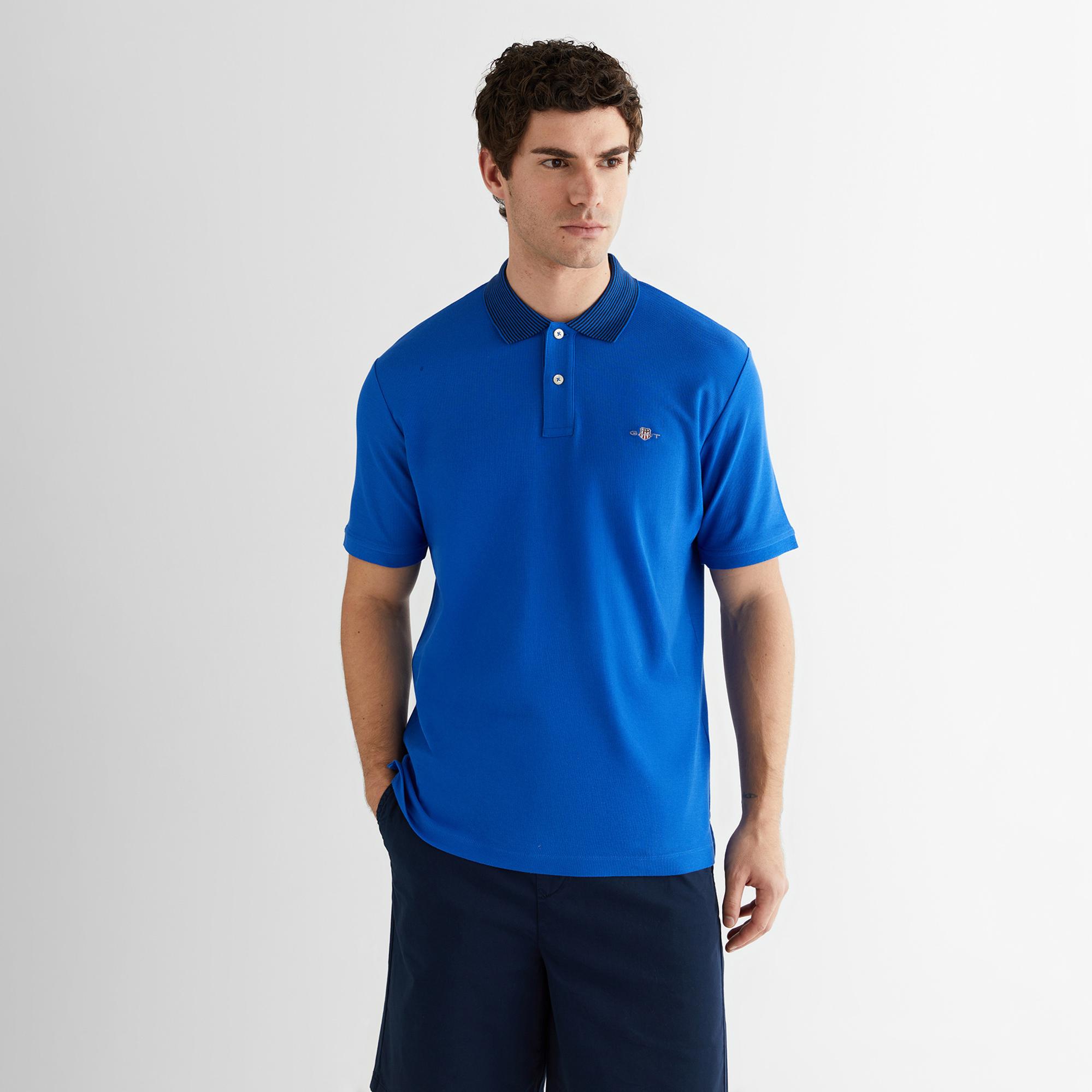 GANT Erkek Lacivert Regular Fit Polo