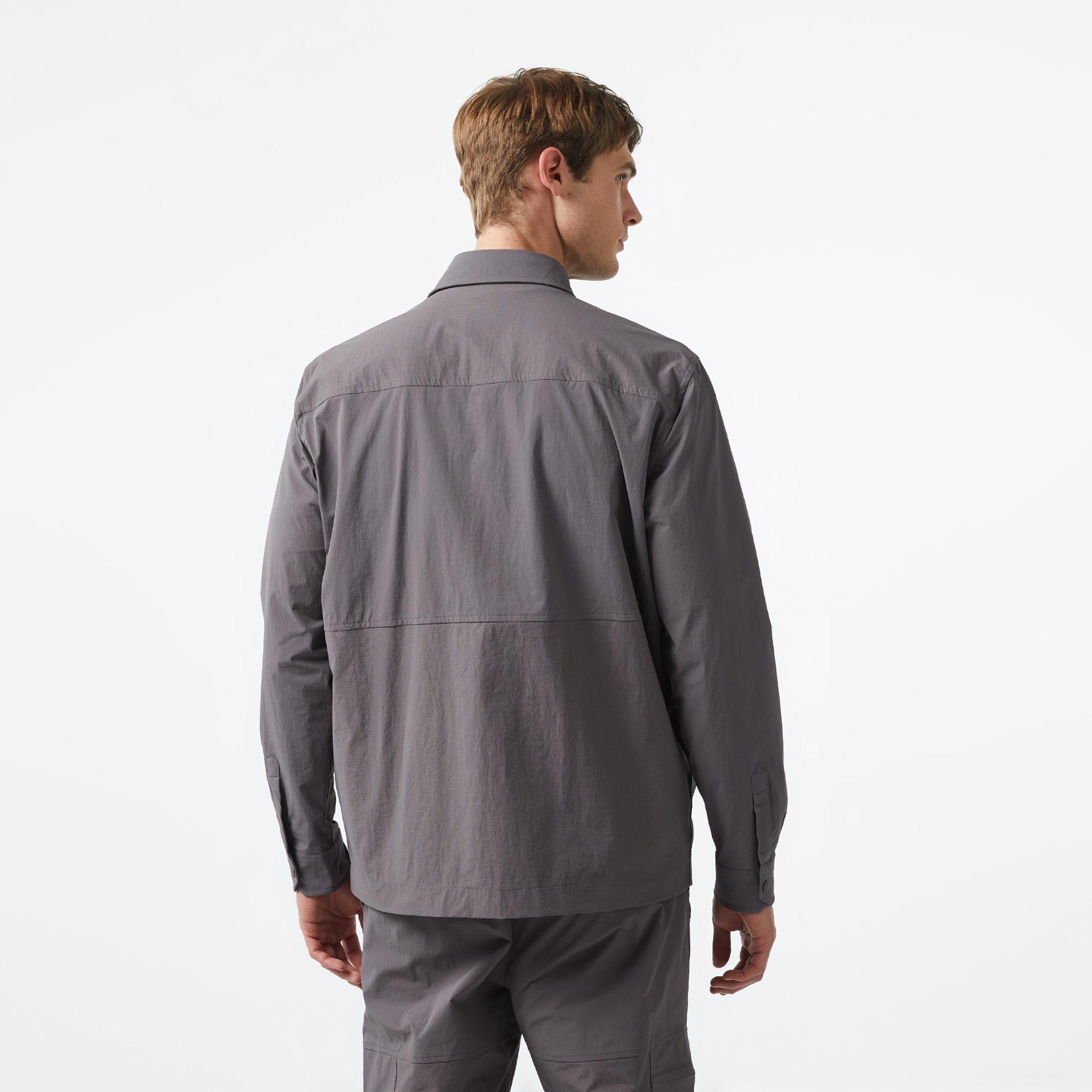 Lacoste x House of SuperStep Erkek Siyah Gömlek