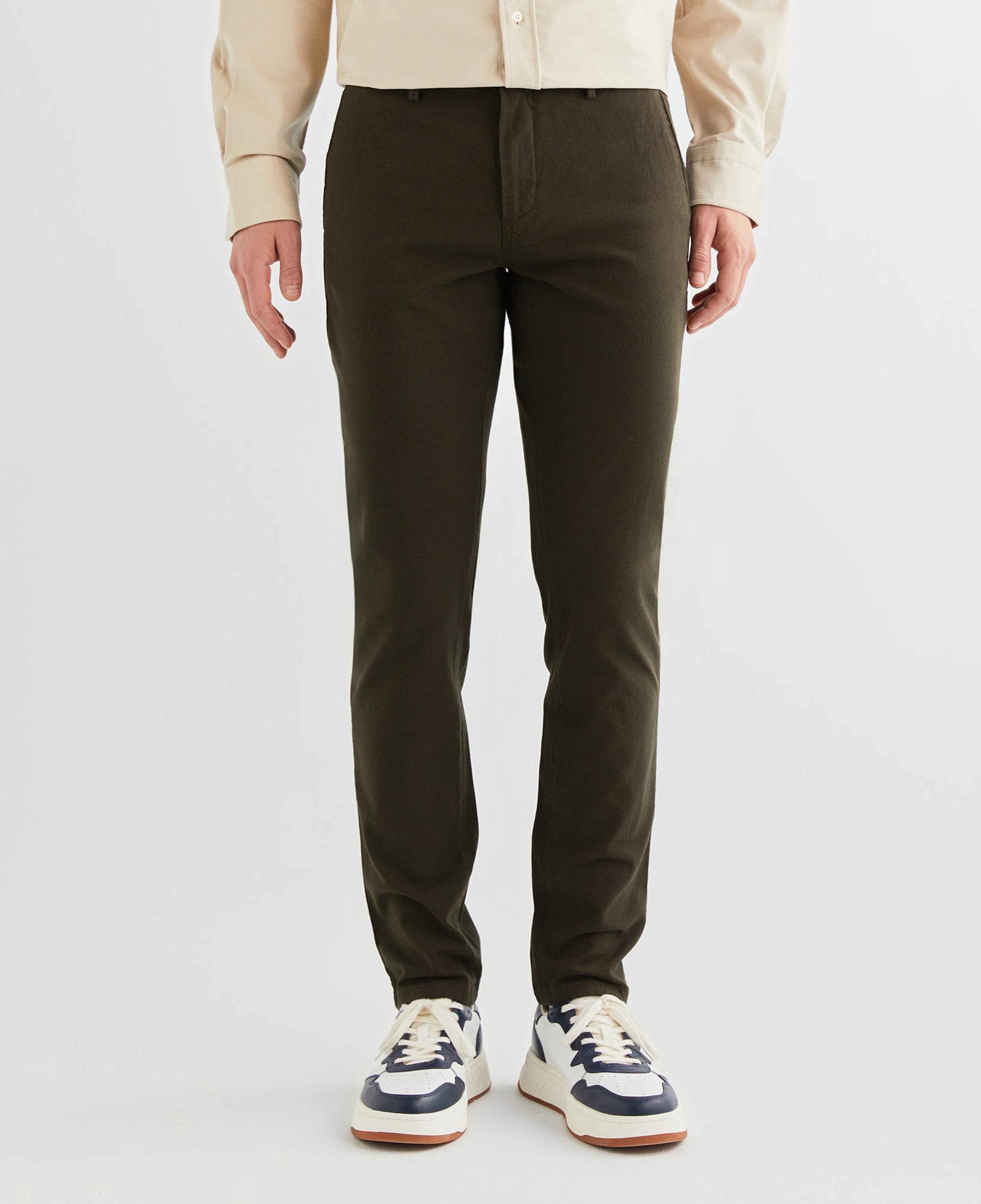 GANT Erkek Yeşil Regular Fit Ekose Pantolon