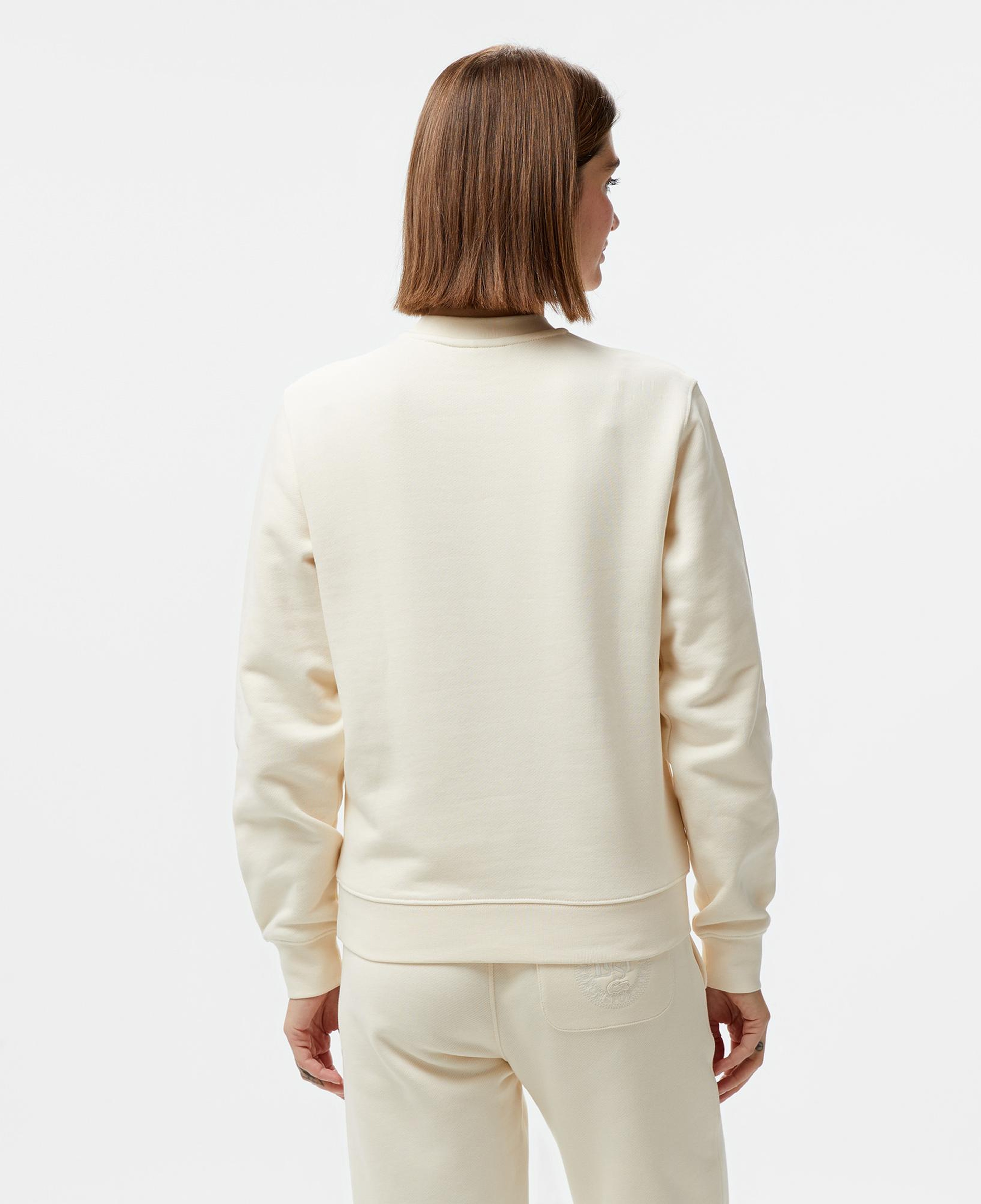 Kadın Relaxed Fit Bisiklet Yaka Bej Sweatshirt