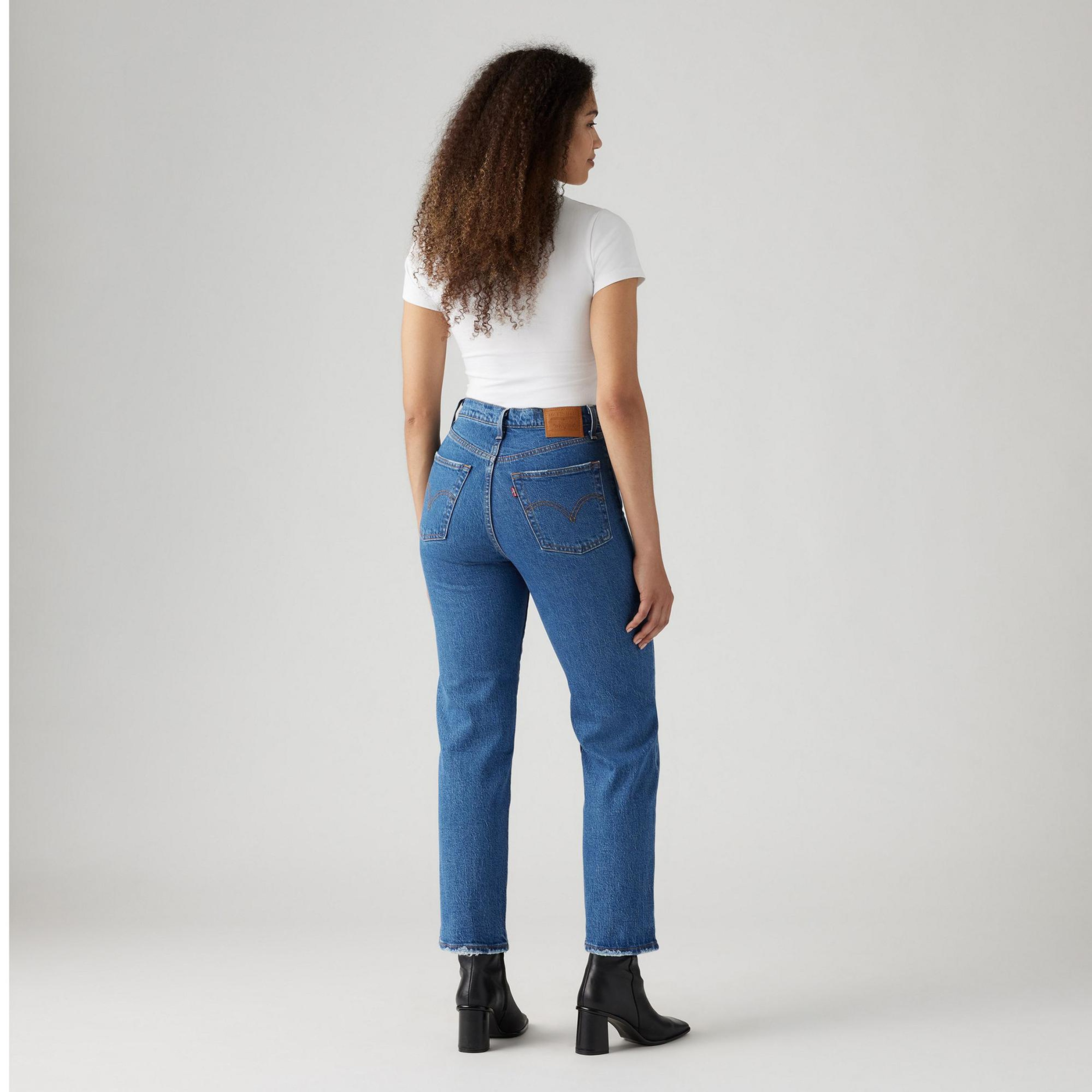 Levi's Ribcage Straight Jazz Pop Kadın Mavi Jean