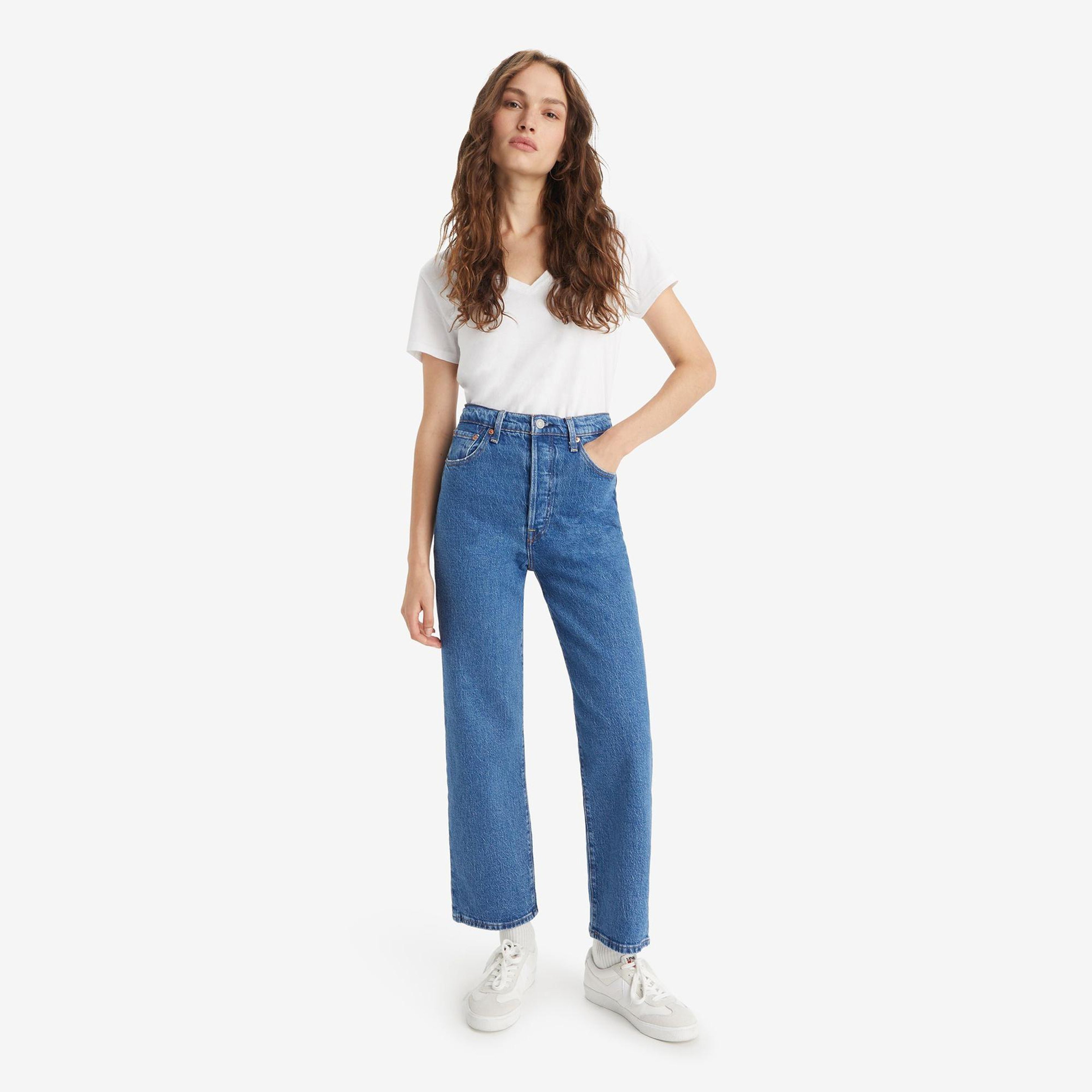 Levi's Ribcage Straight Jazz Pop Kadın Mavi Jean
