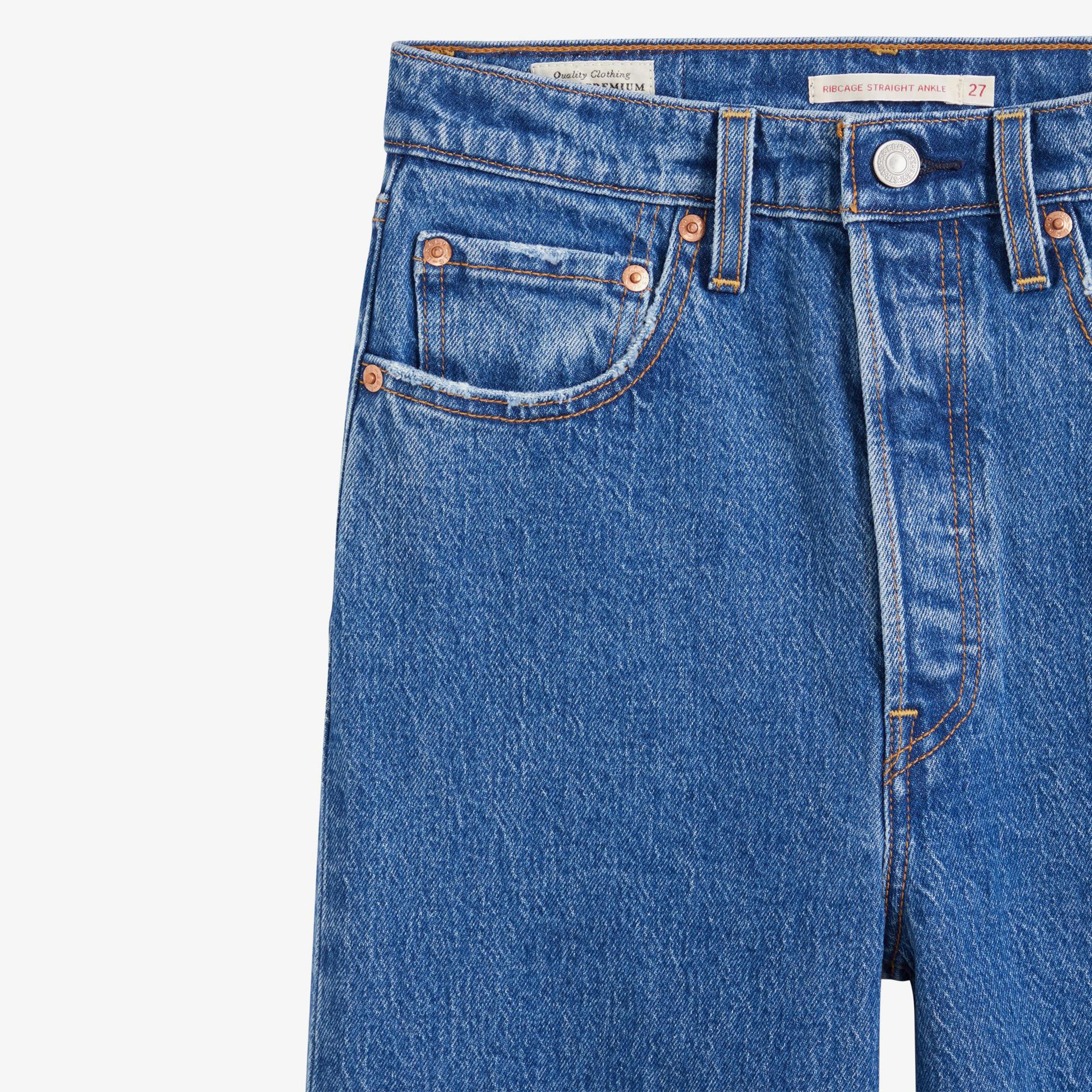 Levi's Ribcage Straight Jazz Pop Kadın Mavi Jean