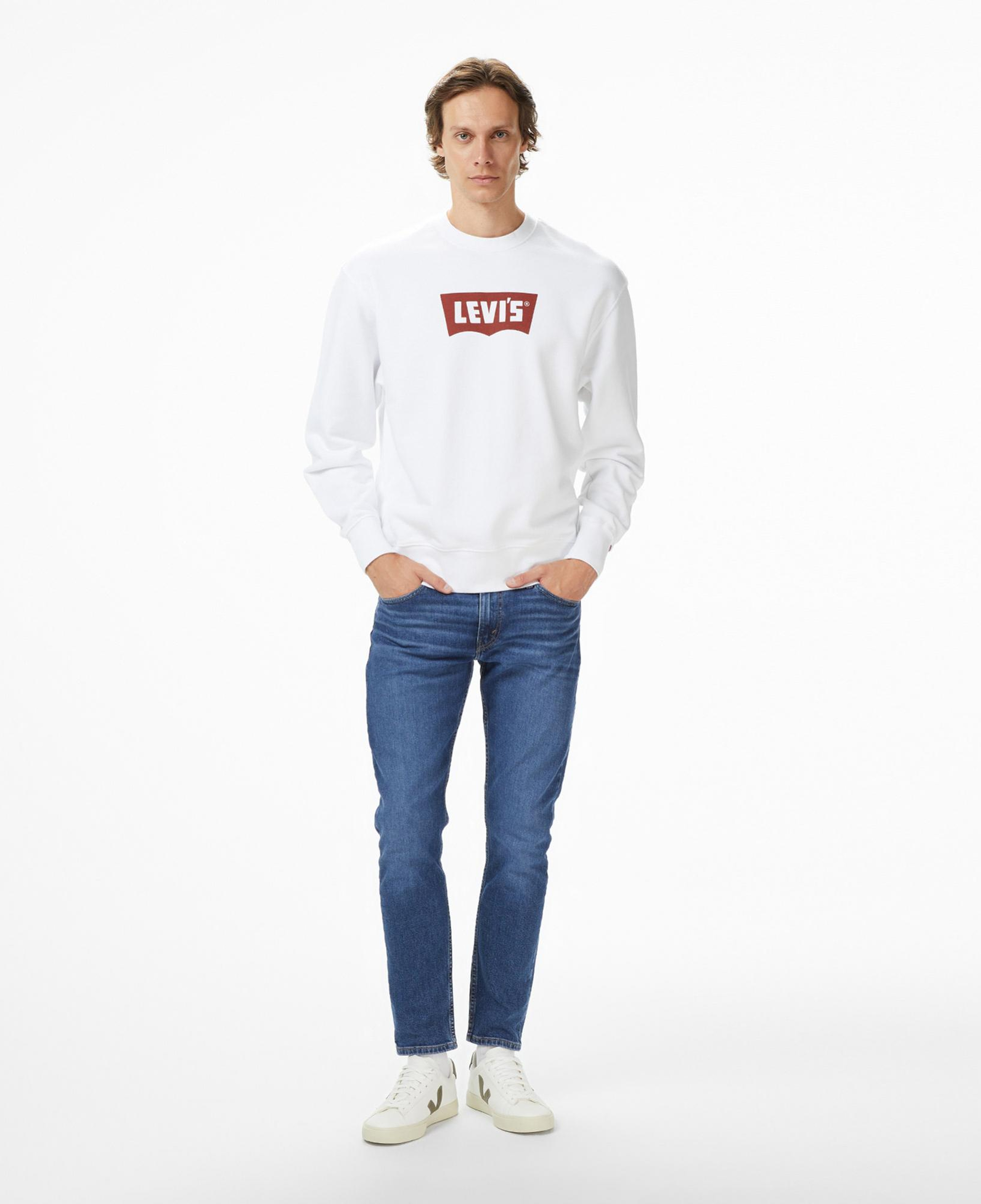Levi's Premium Graphic Crew Erkek Beyaz Sweatshirt