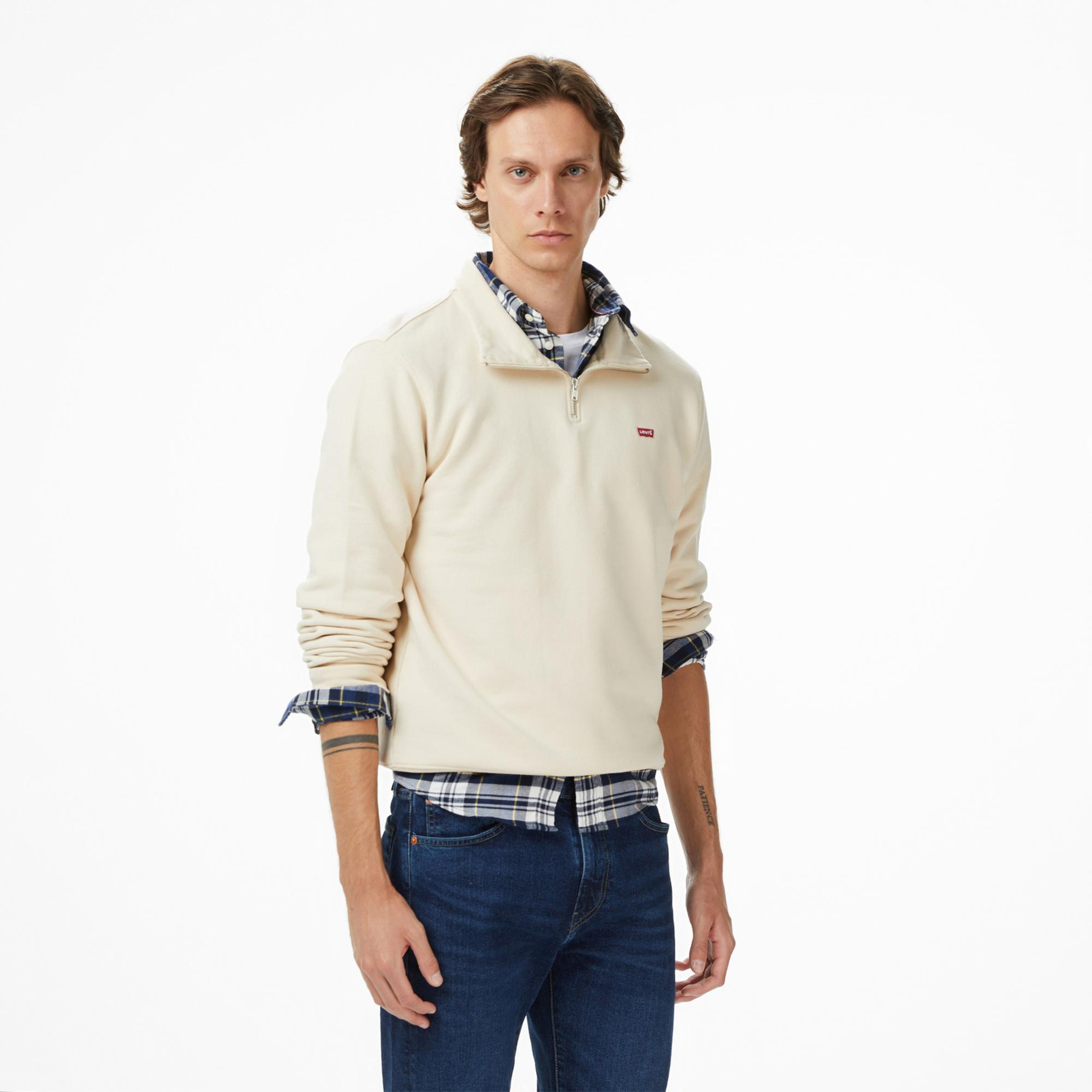 Levi's Original Erkek Krem Sweatshirt