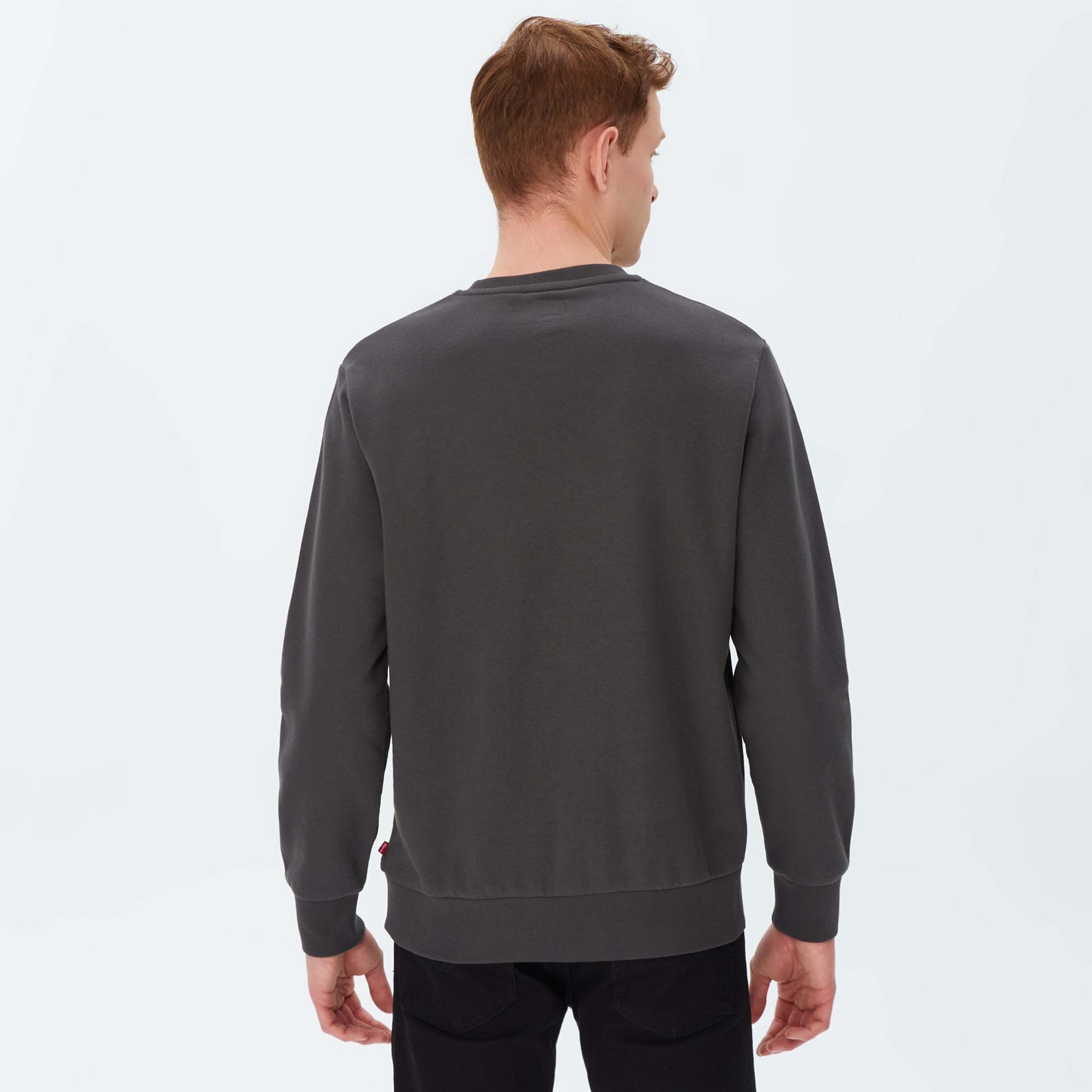 Levi's T2 Graphic Crew Pirate Erkek Füme Sweatshirt