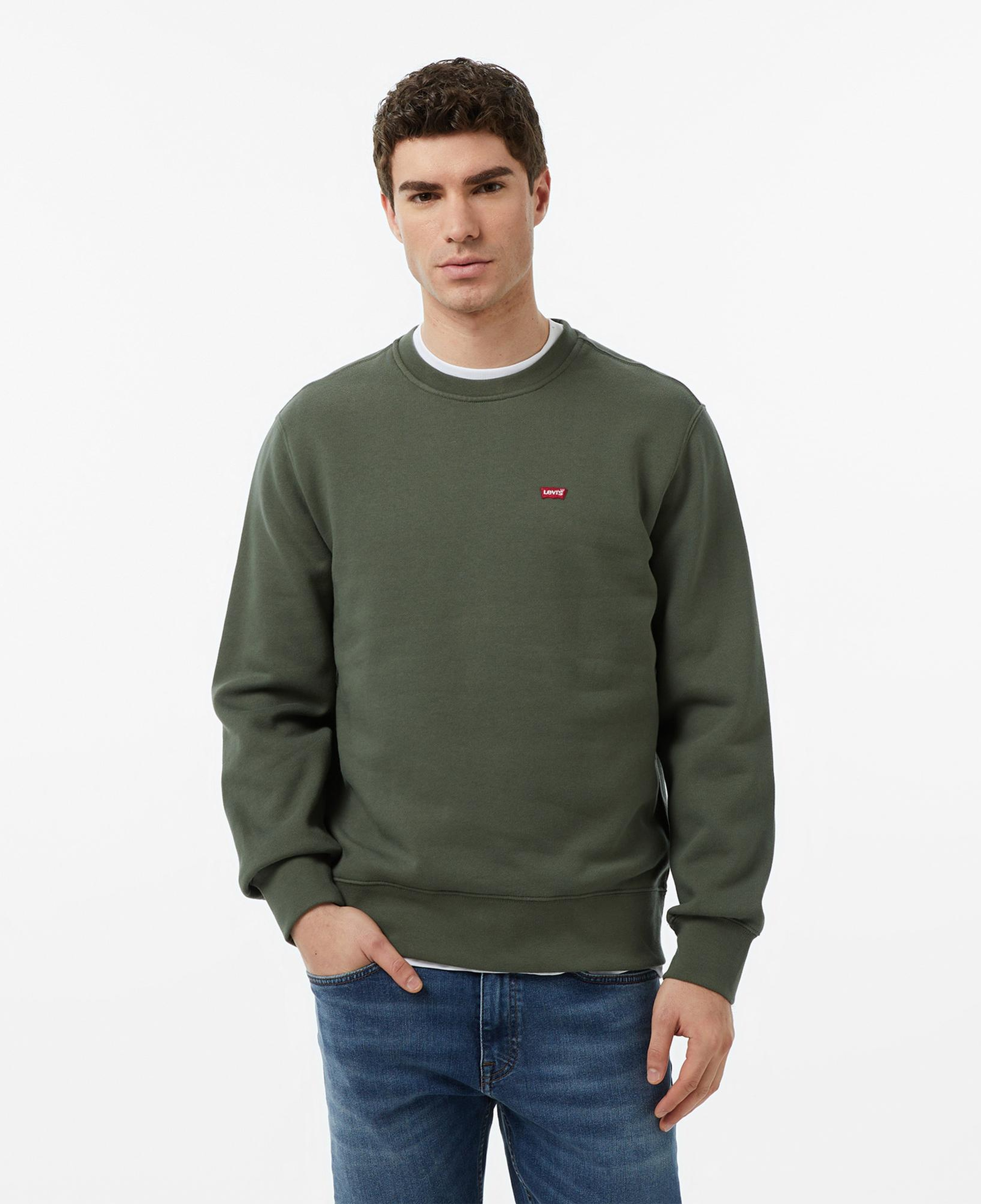 Levi's Core Crew Thyme Erkek Yeşil Sweatshirt