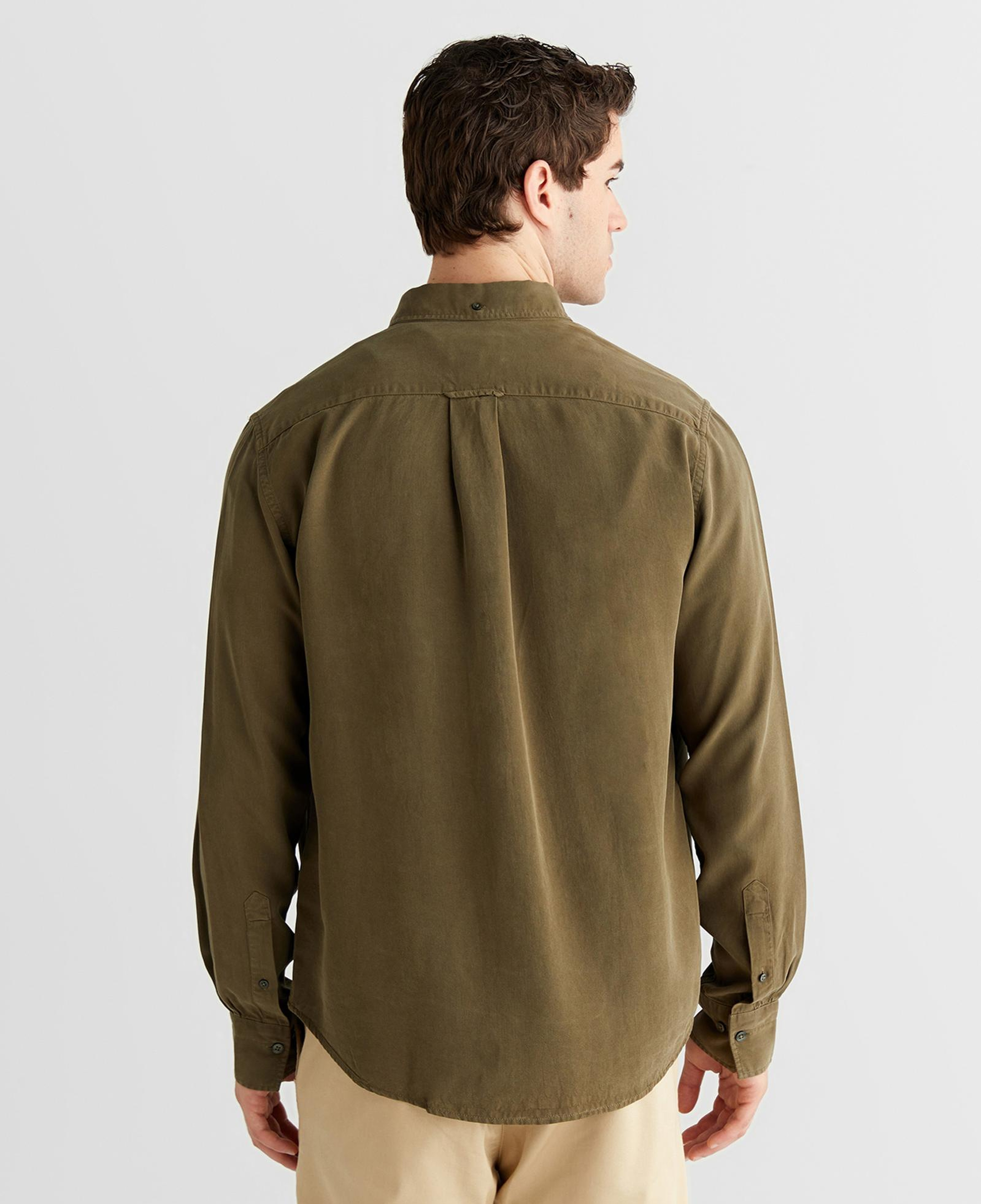 GANT Erkek Yeşil Regular Fit Düğmeli Yaka Gömlek