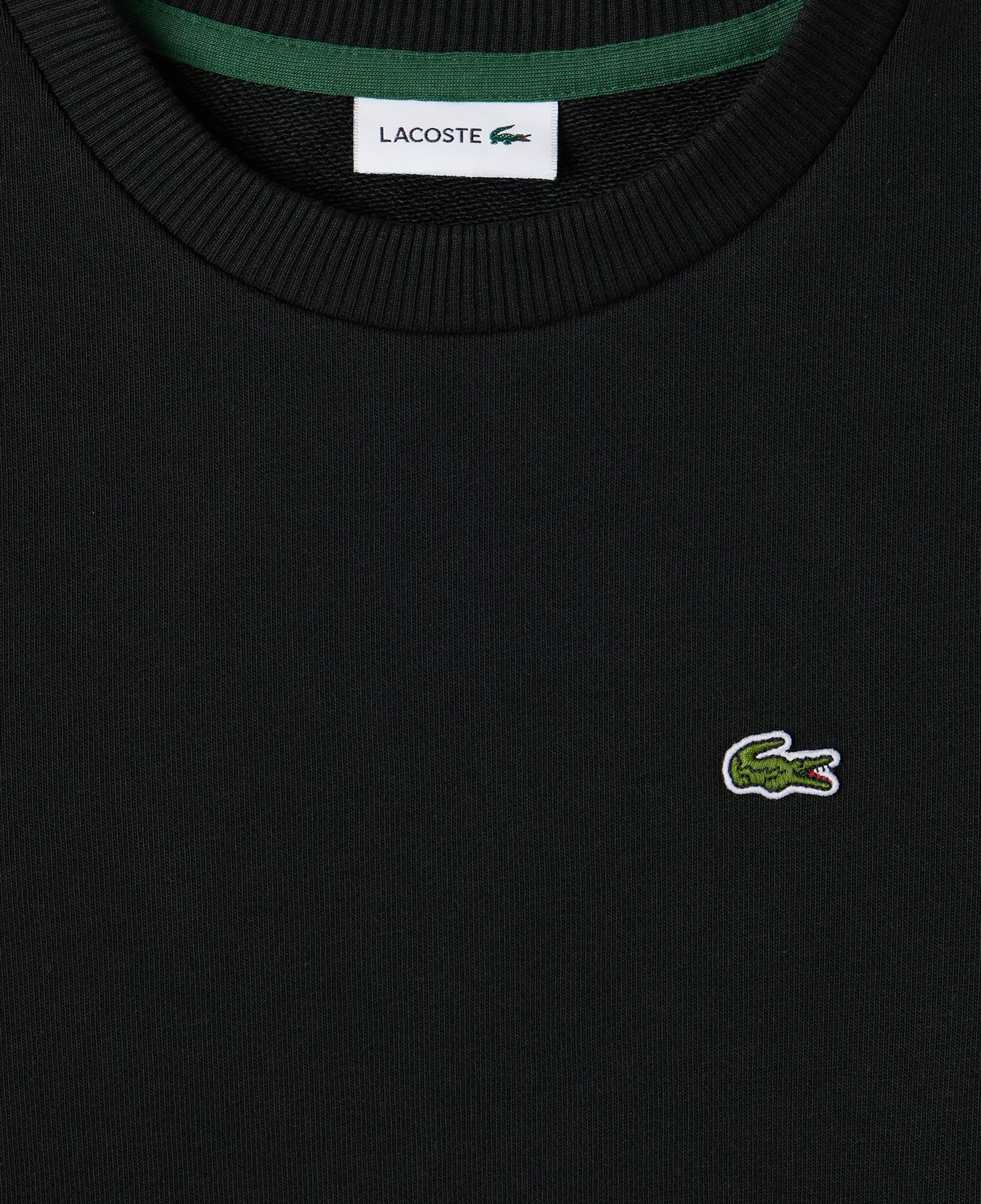 Lacoste Çocuk Bisiklet Yaka Siyah Sweatshirt