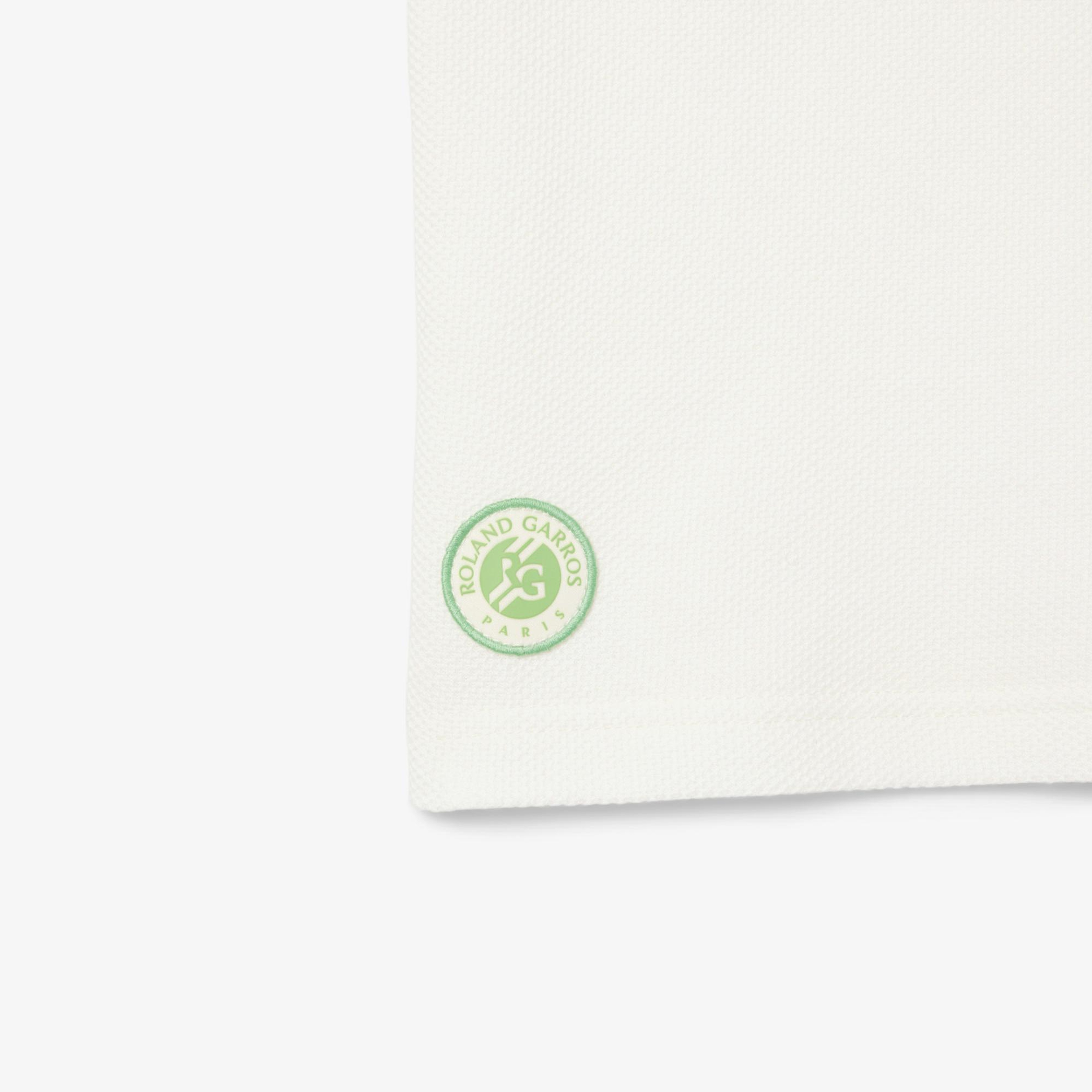 Lacoste Rolland Garros Çocuk Baskılı Beyaz Polo