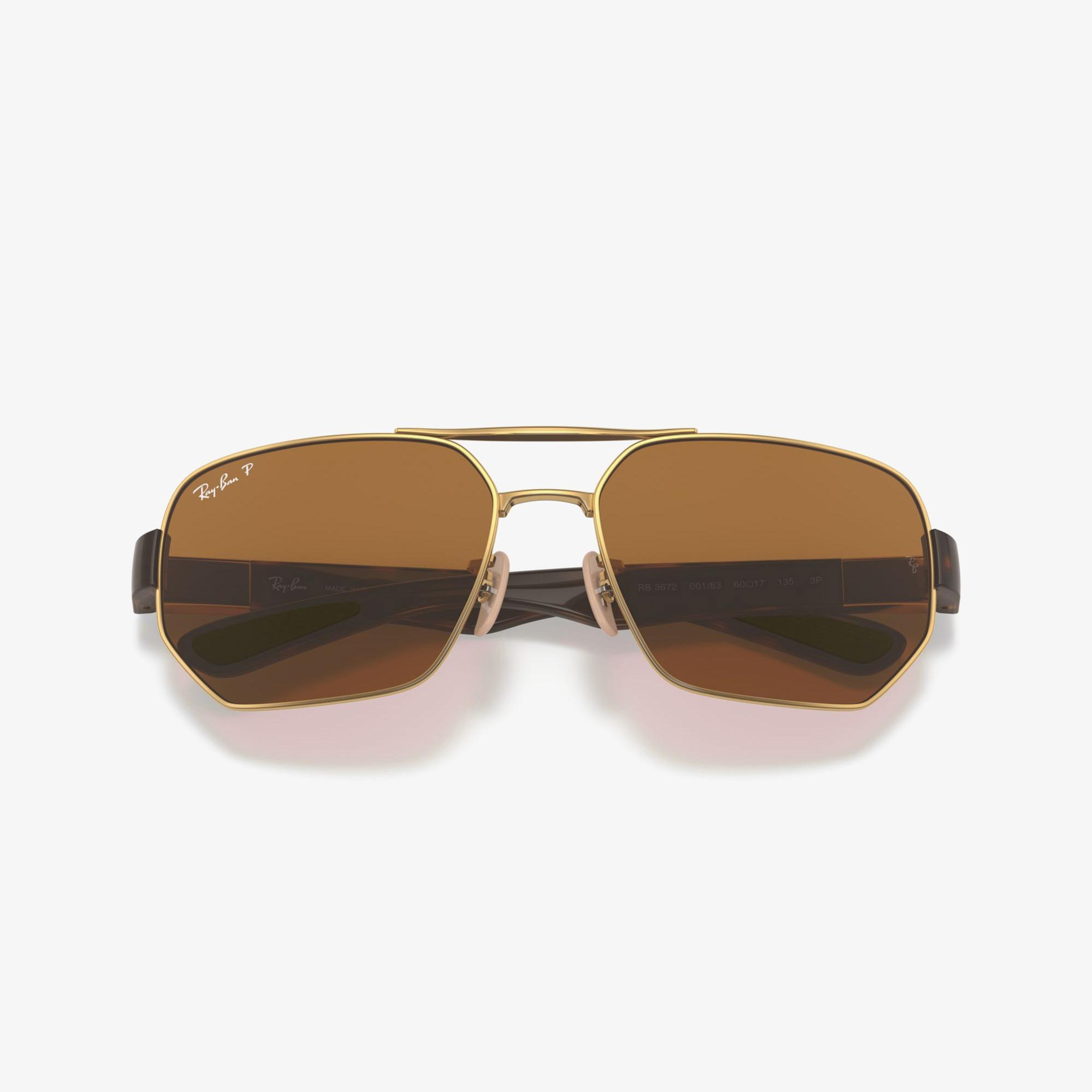 RAY-BAN 0RB3672 Unisex Altın Rengi Güneş Gözlüğü