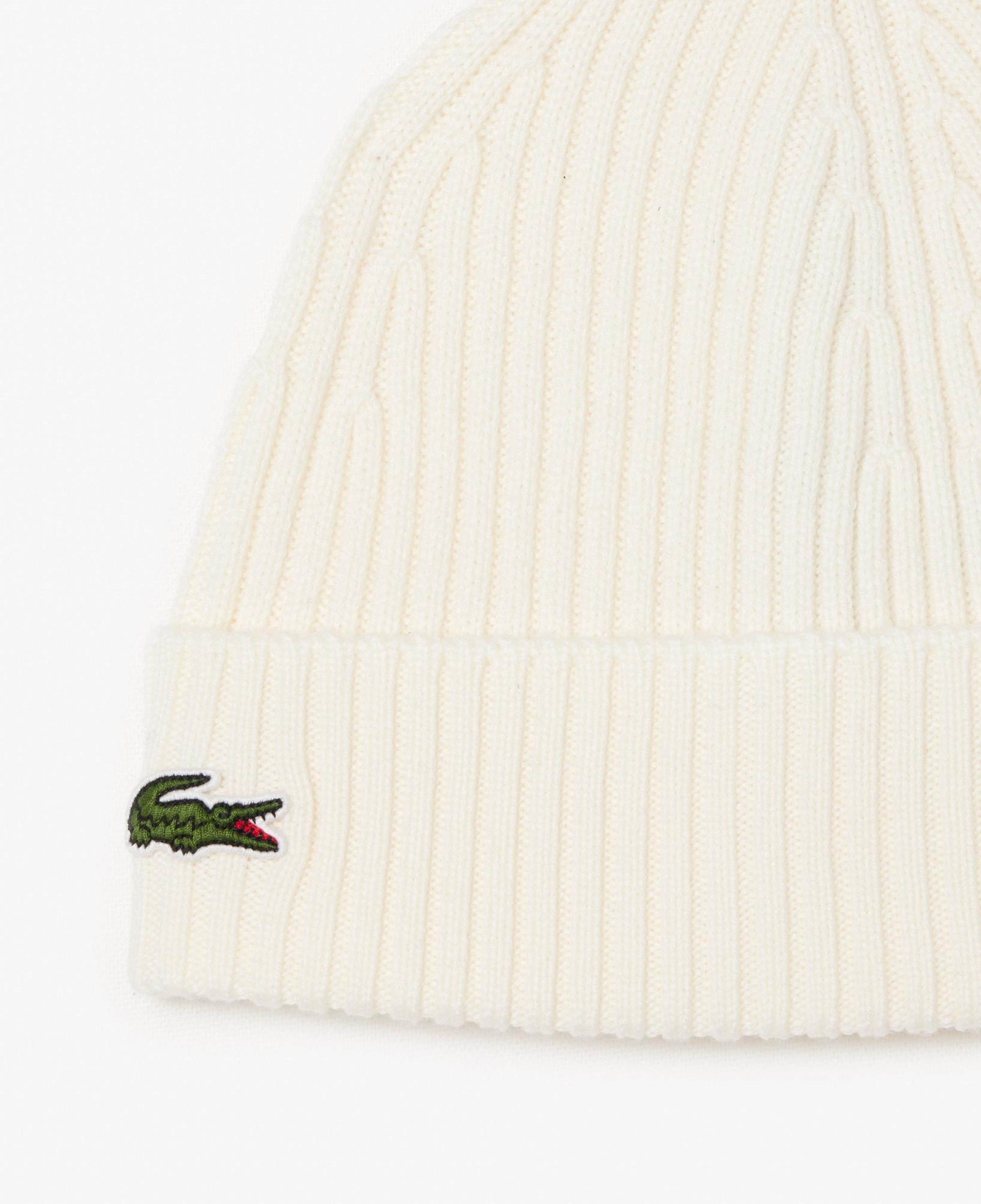 Lacoste Unisex Yün Beyaz Bere