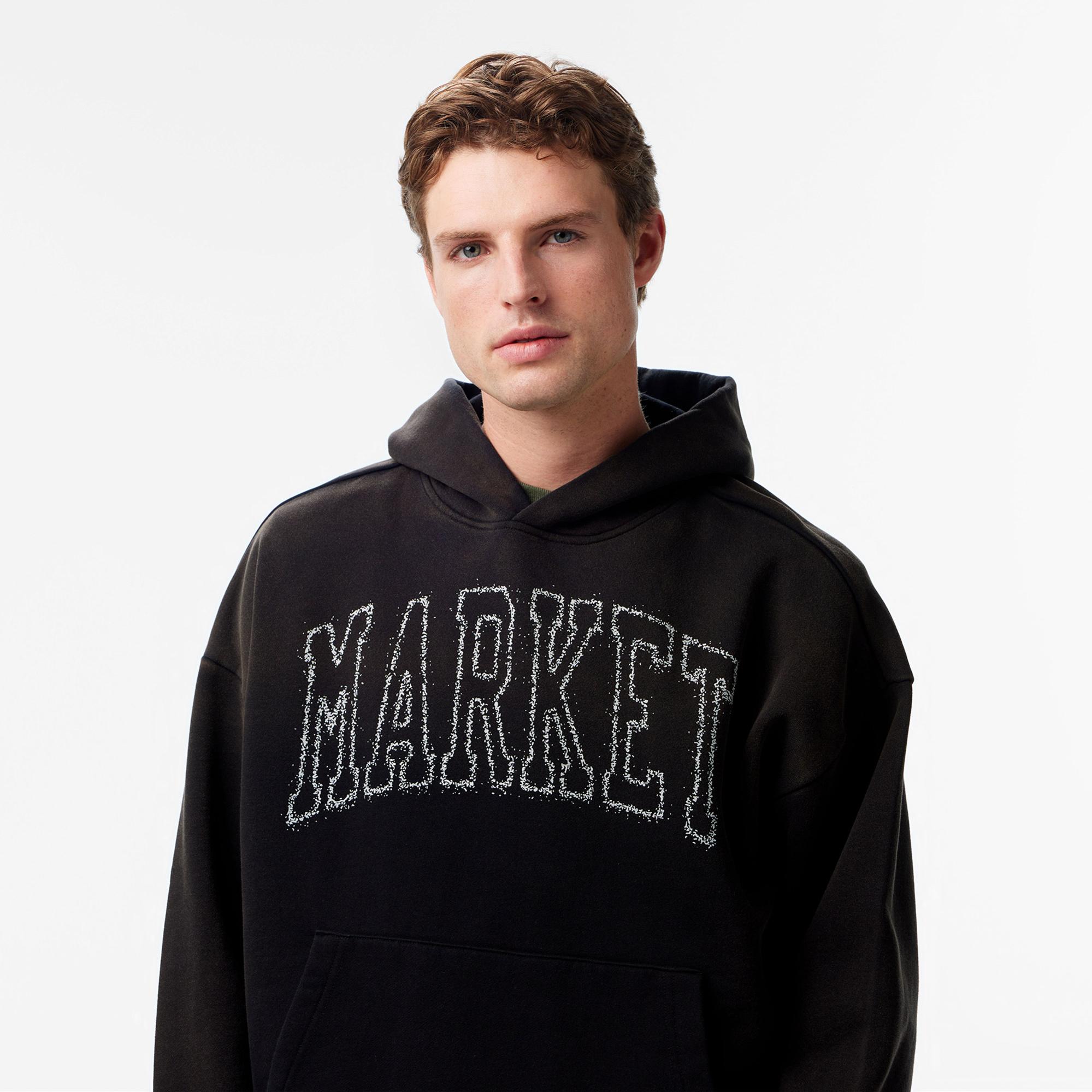 Market Vintage Arc Erkek Gri Hoodie