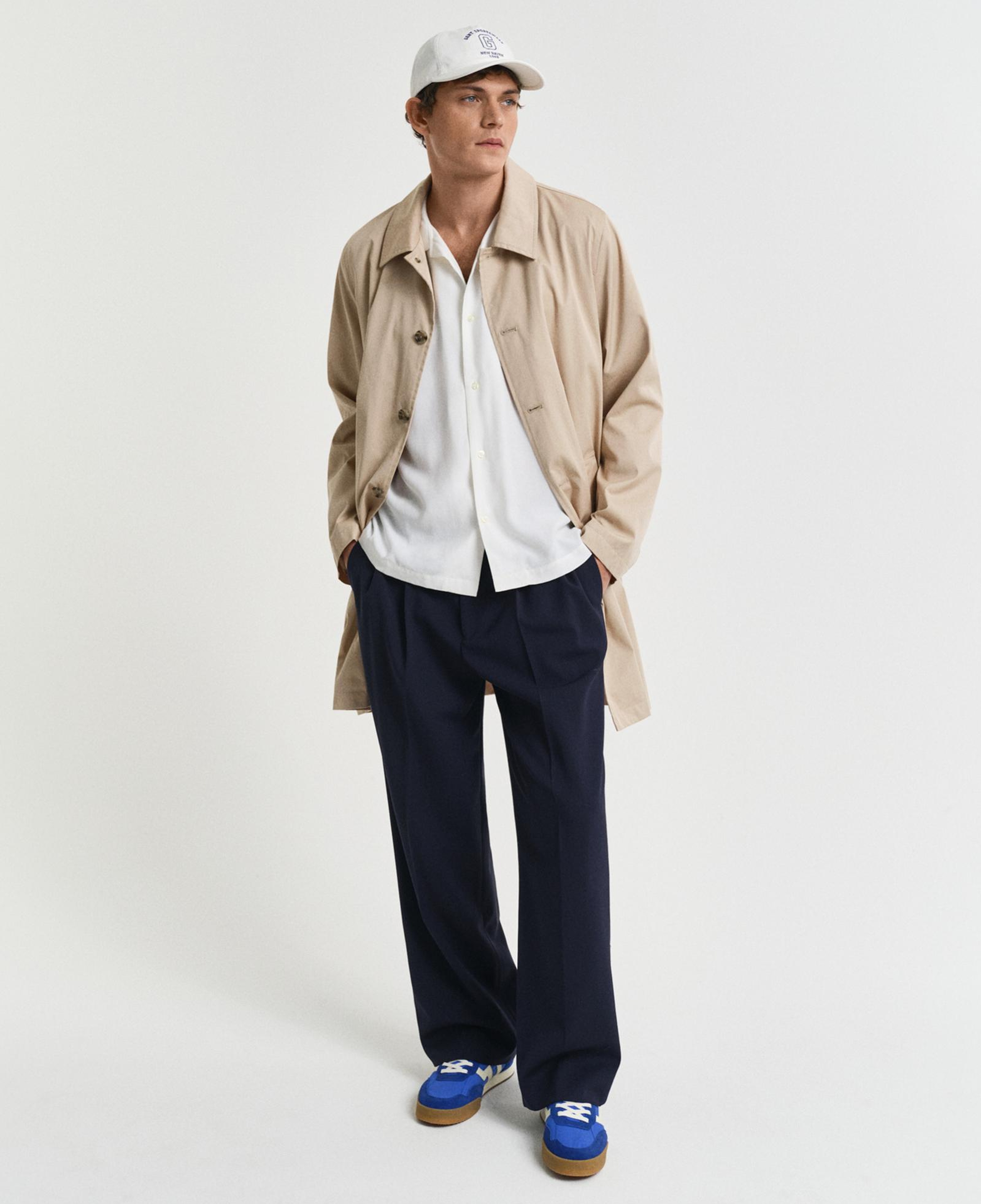 GANT Erkek Krem Relaxed Fit Klasik Yaka Logolu Gömlek