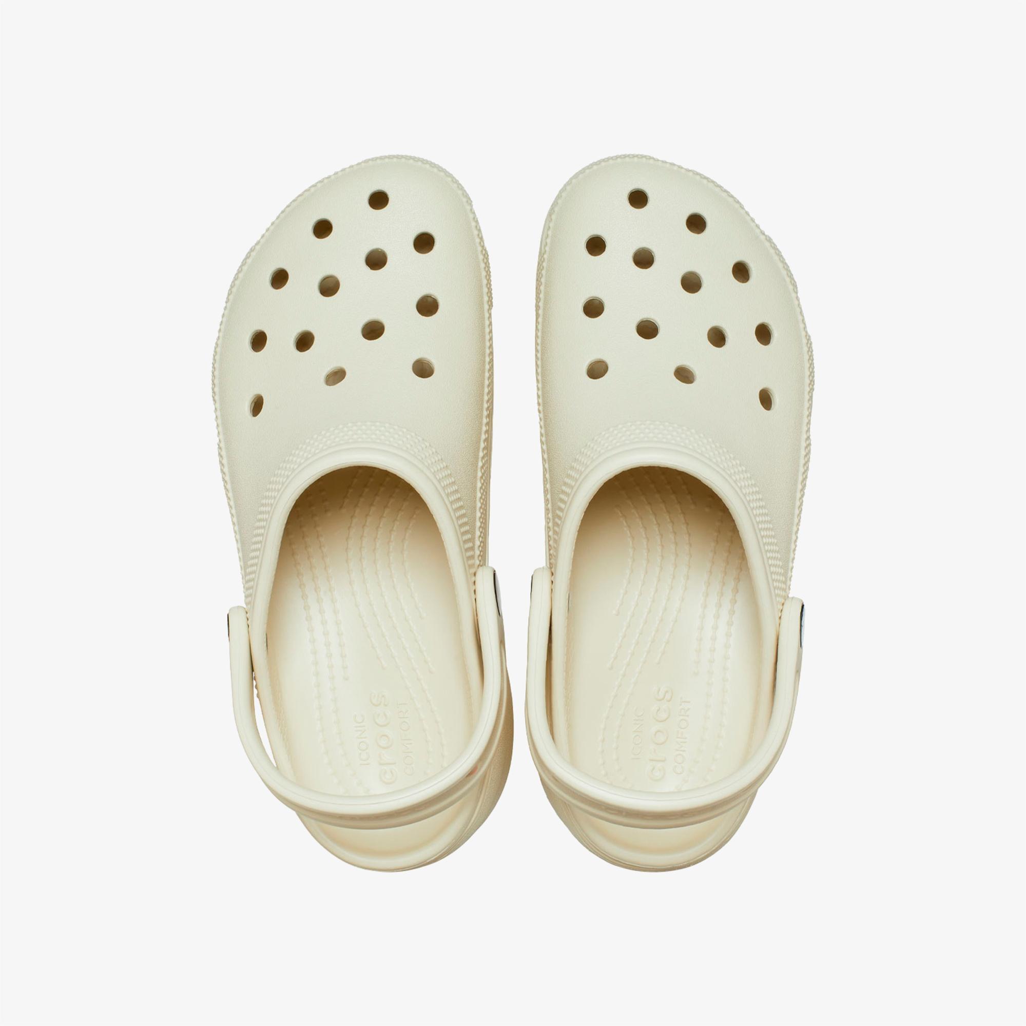 Crocs Classic Platform Kadın Krem Terlik