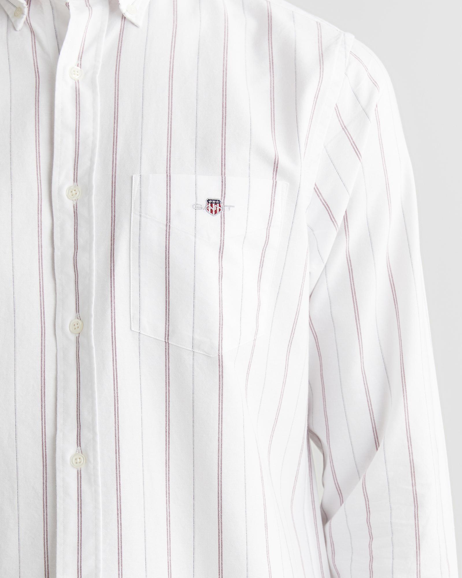 GANT Erkek Beyaz Regular Fit Düğmeli Gömlek