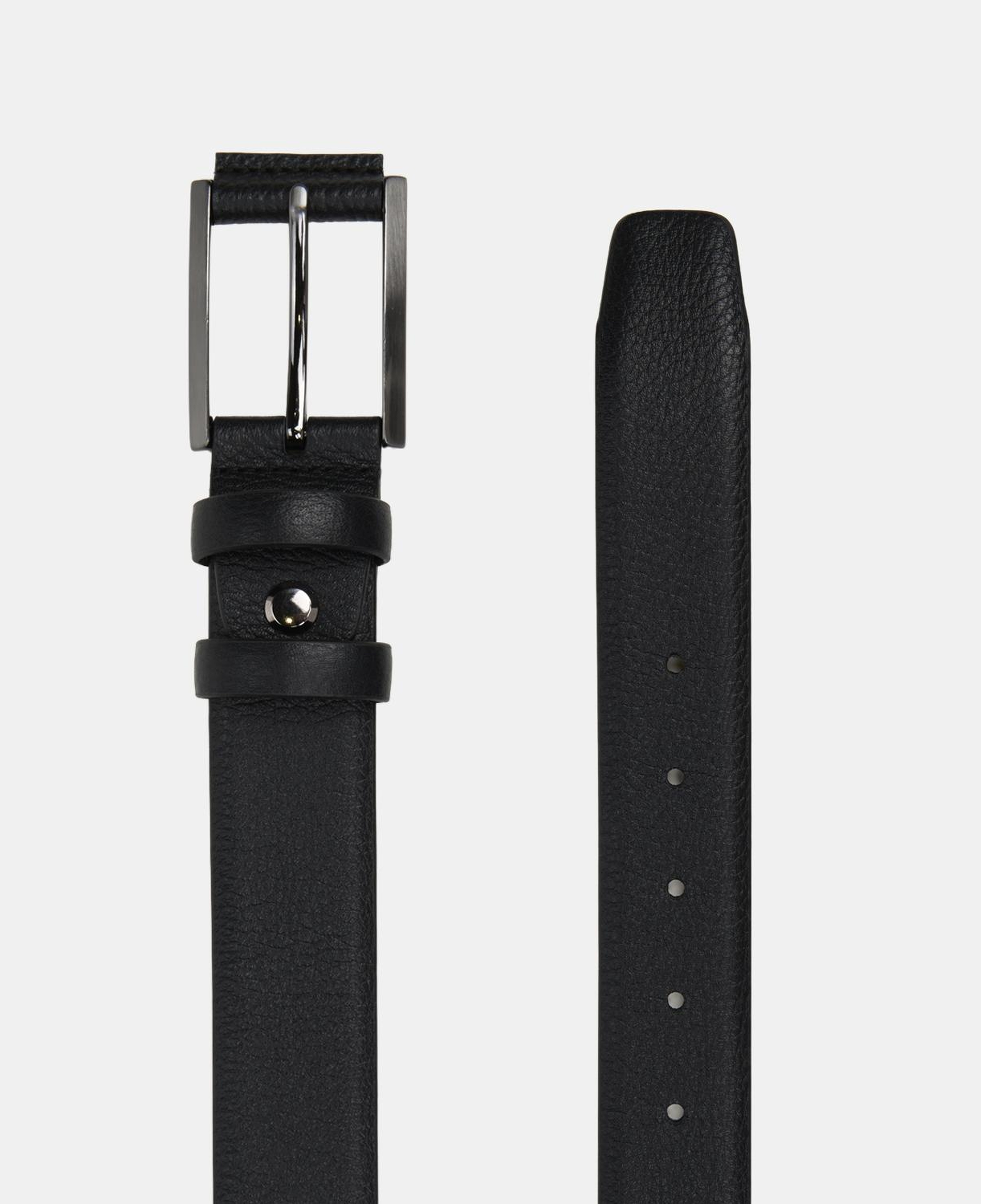 Erkek Siyah Dokulu Deri Spor Kemer