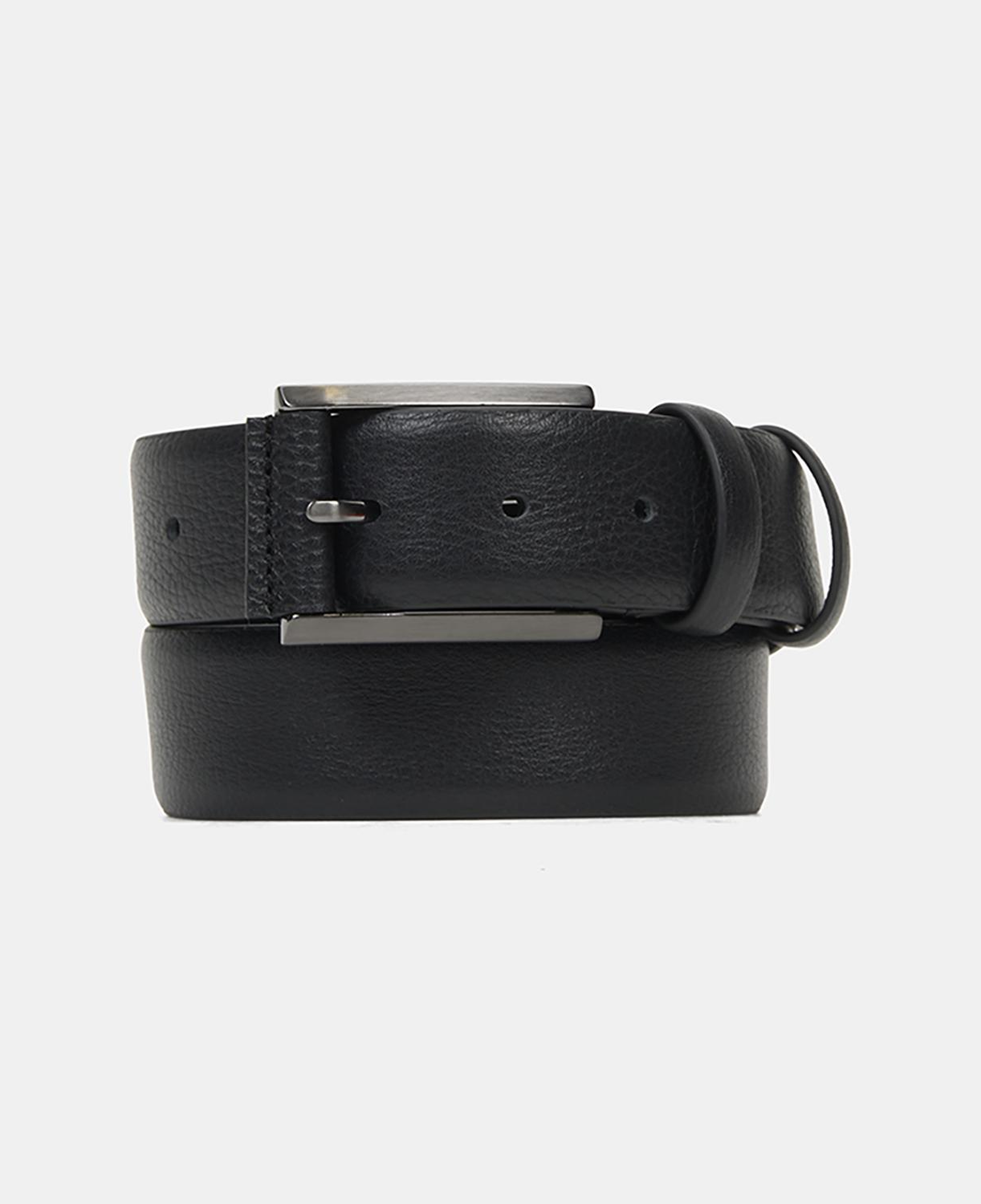 Erkek Siyah Dokulu Deri Spor Kemer