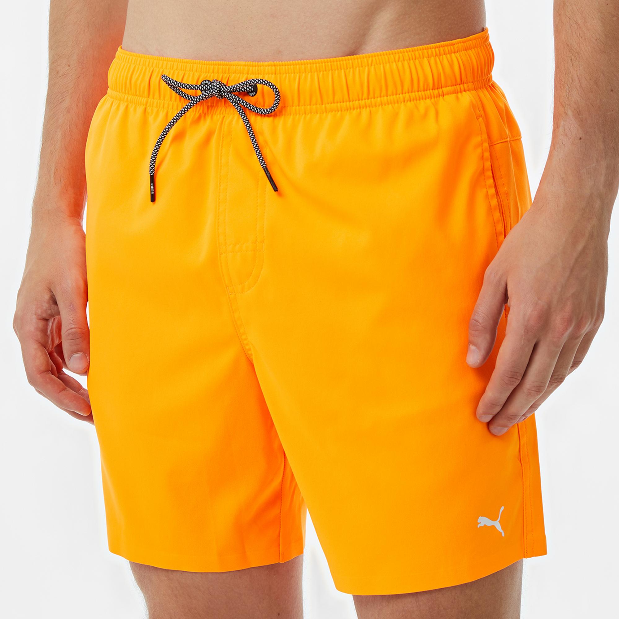 Puma Medium Length Erkek Turuncu Deniz Şortu