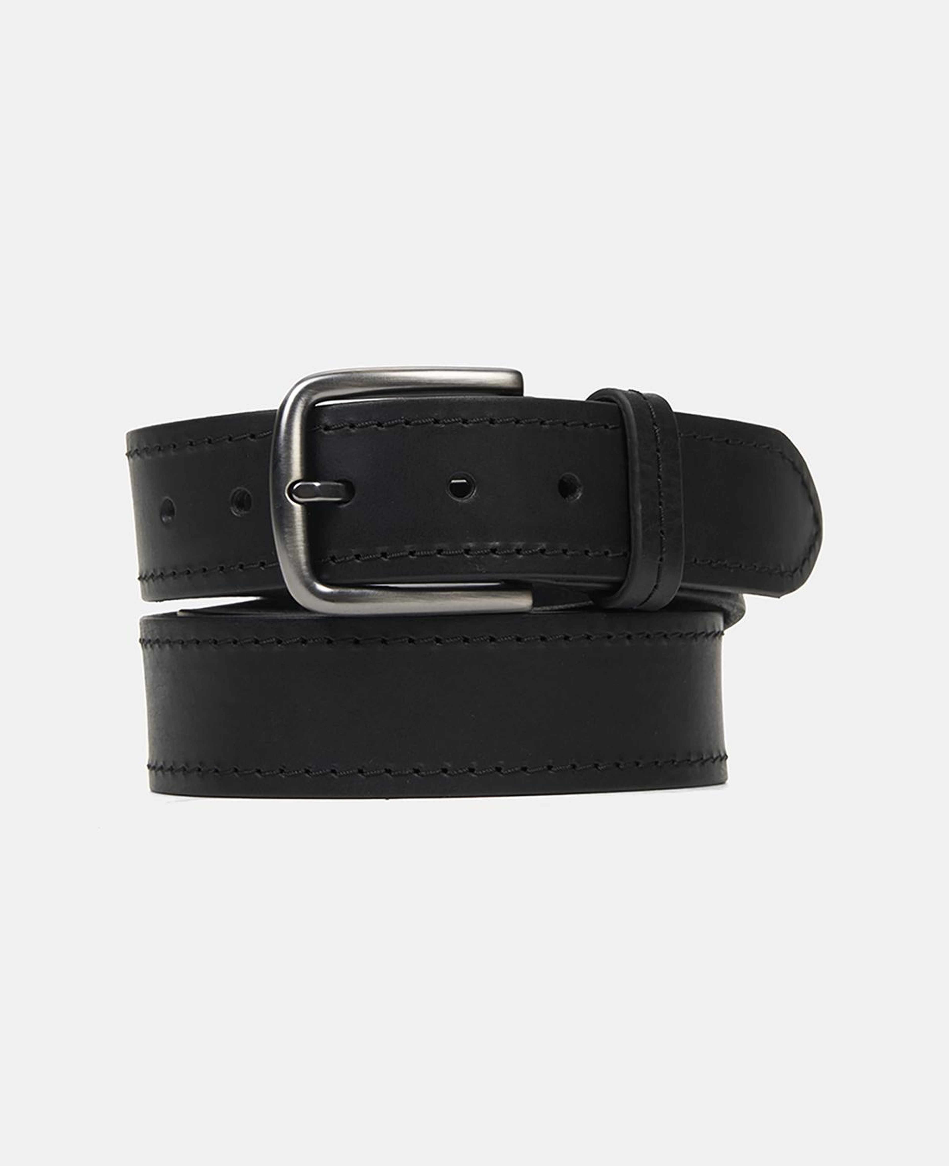 Erkek Siyah Spor Şık Deri Kemer