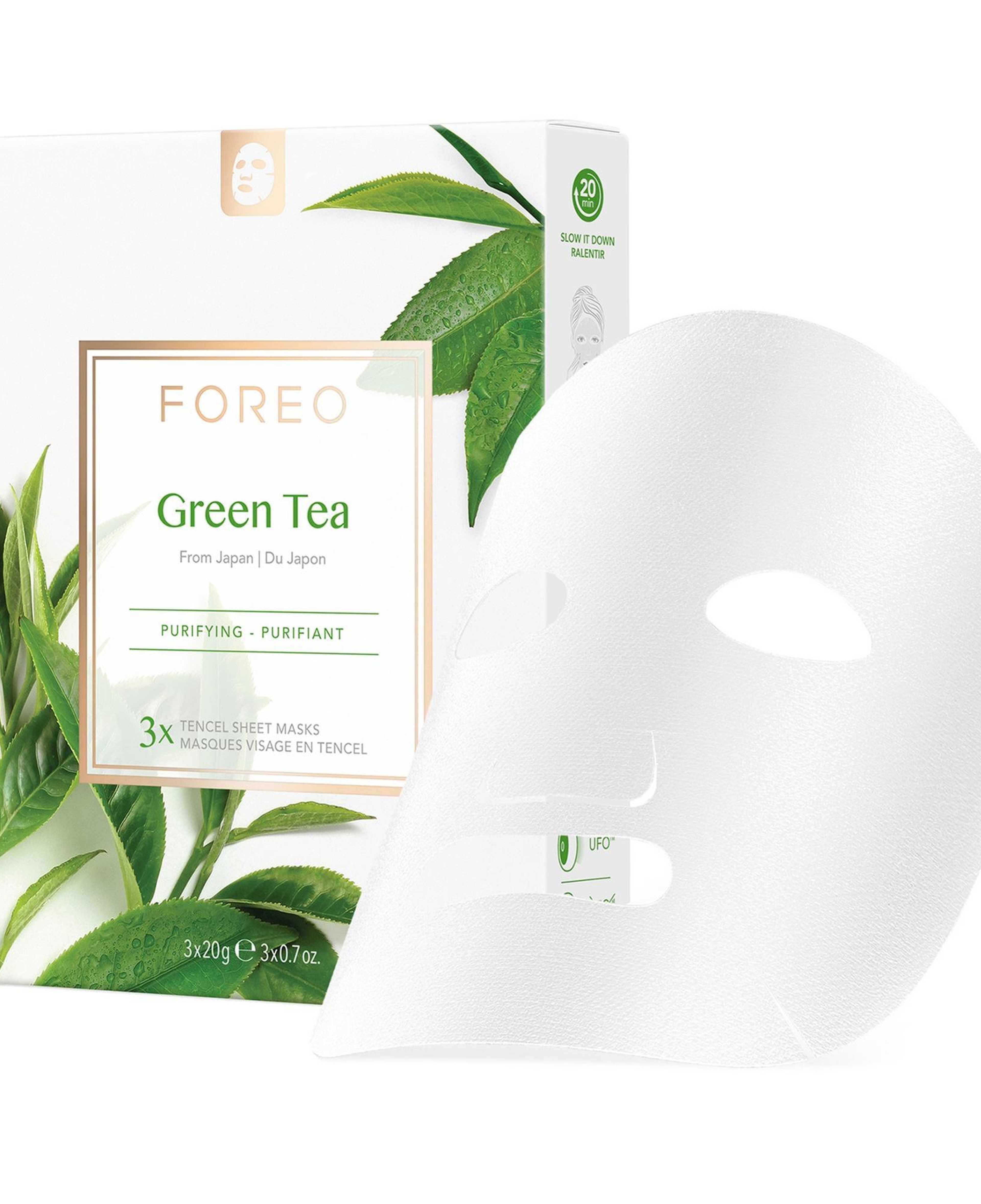 FOREO Farm To Face Green Tea Arındırıcı 3'lü Kağıt Maske