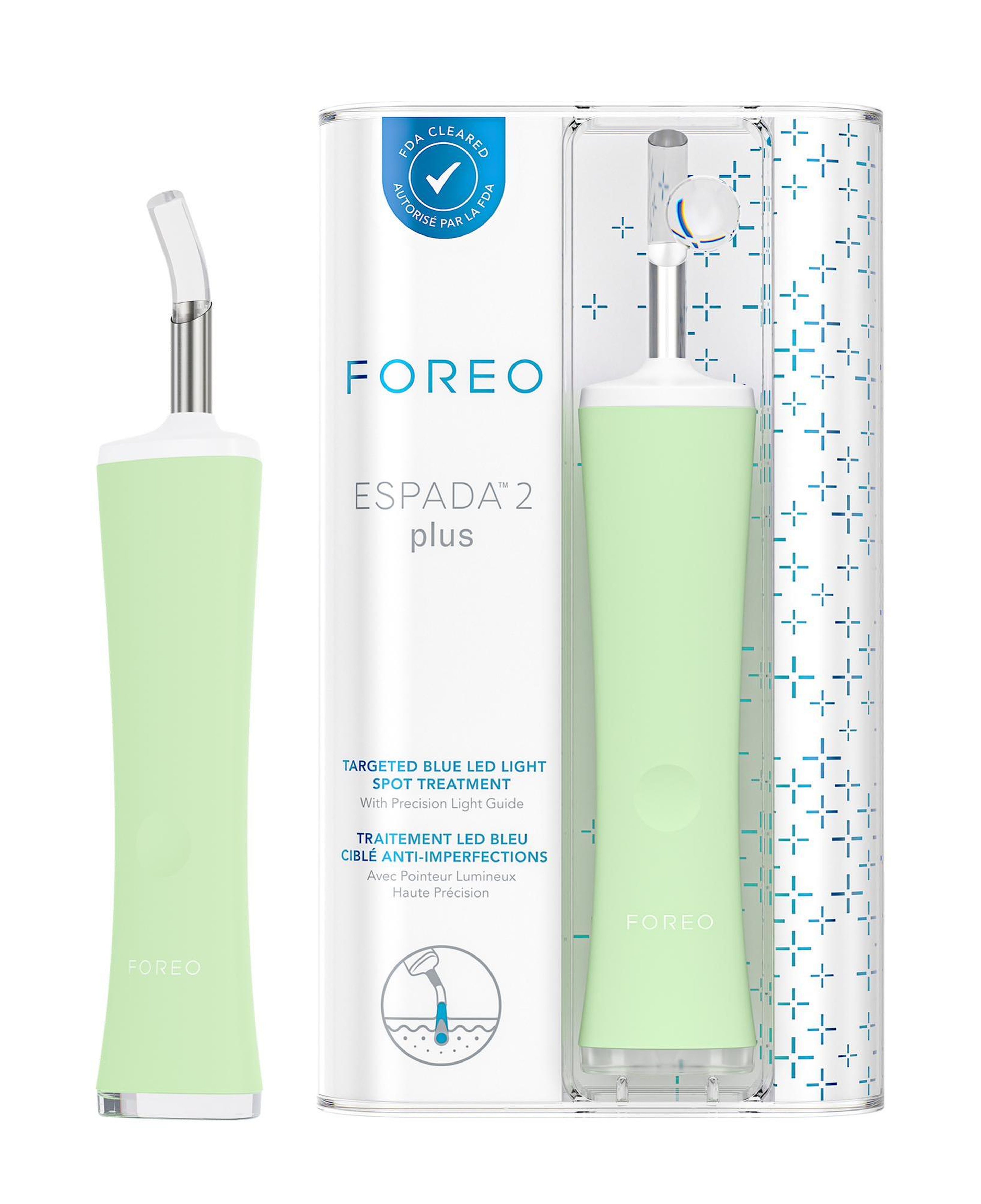 FOREO ESPADA 2 Plus Akne Karşıtı Cilt Bakım Cihazı, Pistachio