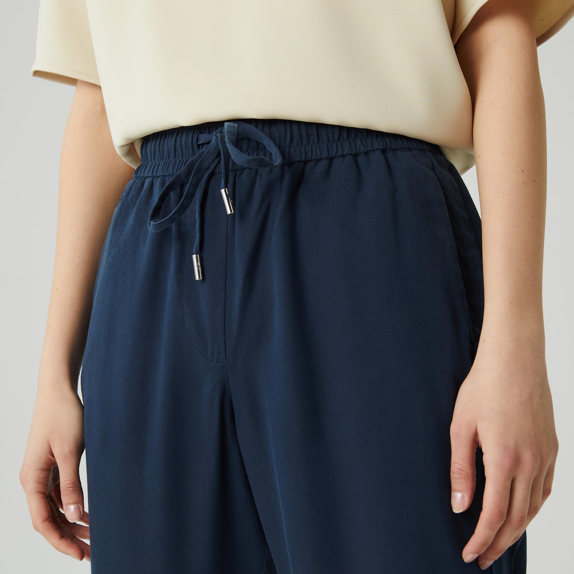 Lacoste Kadın Carrot Fit Lacivert Pantolon