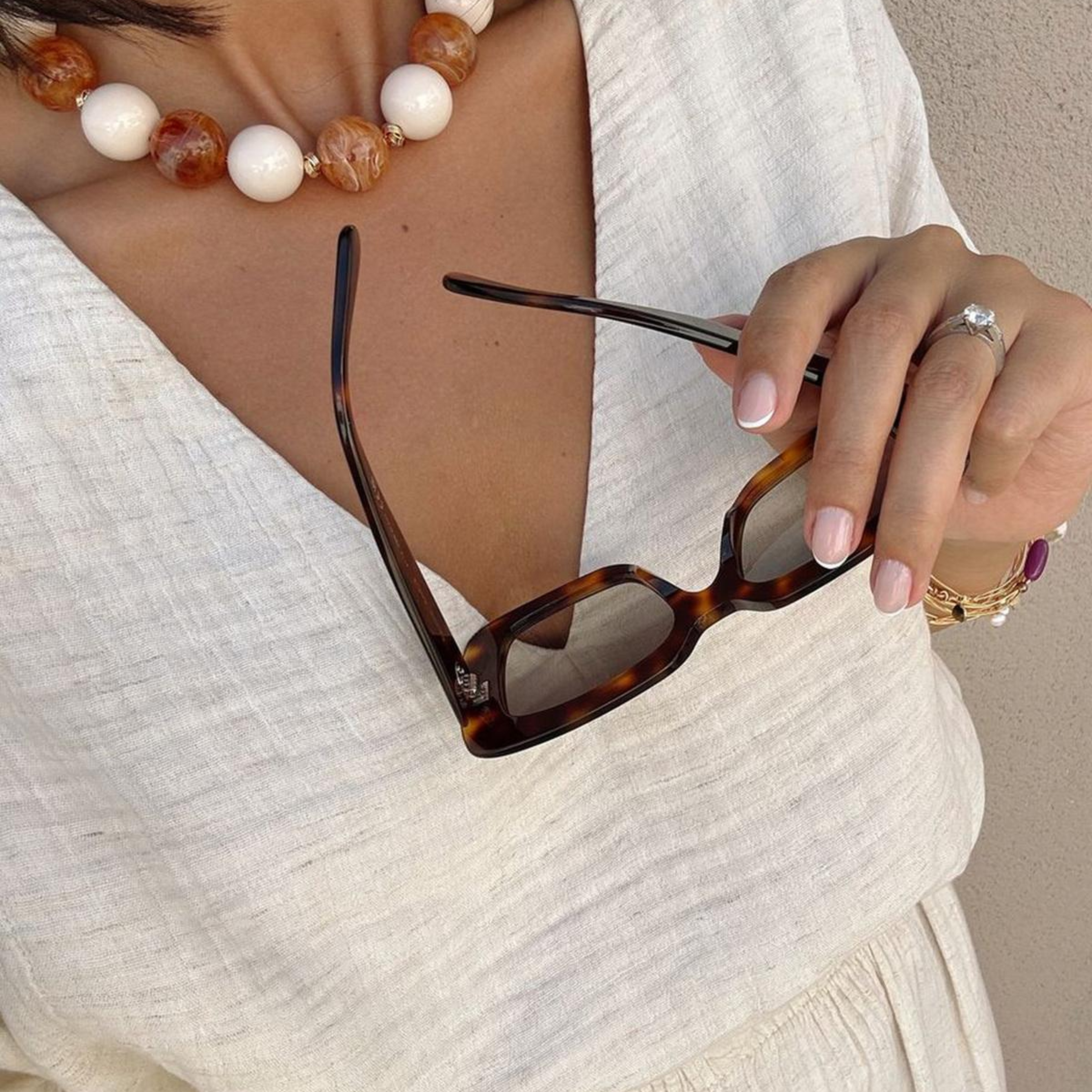 İkikız Crinkle V Yaka Bluz