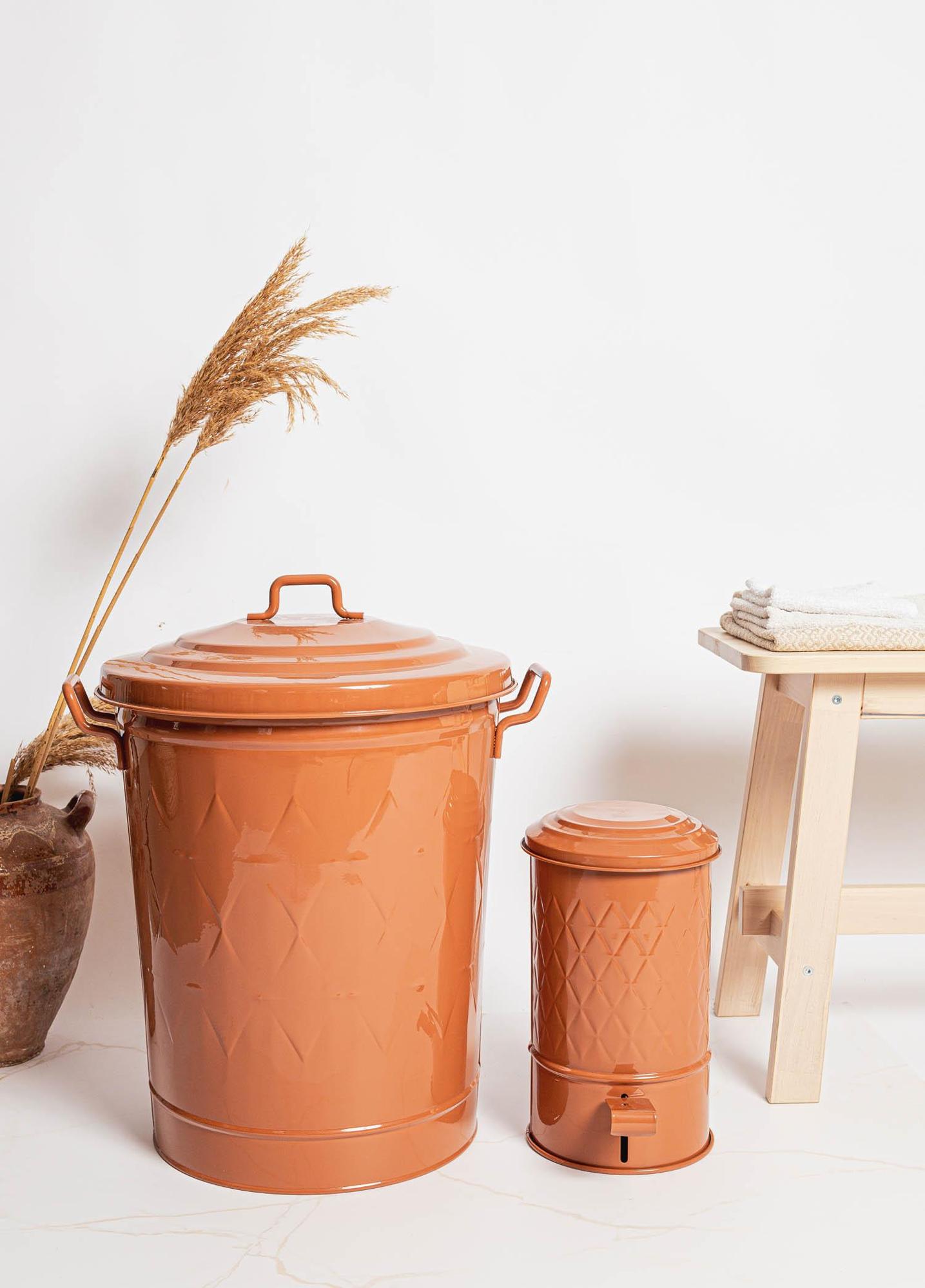 Prizma Çöp Kovası Mutfak Terracota 24 Lt