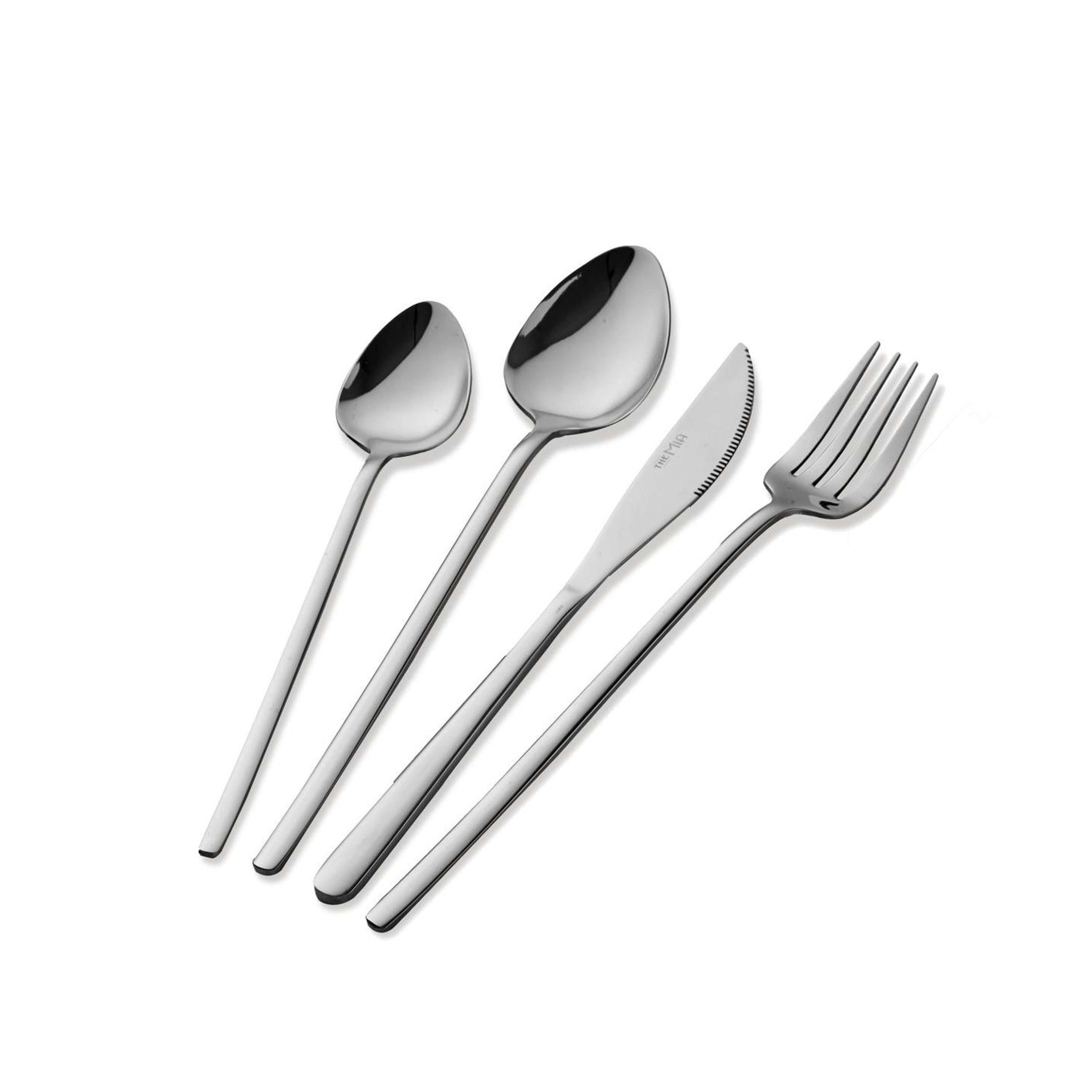 Giallo Çatal Kaşık Bıçak Takımı Gümüş 24 Parça