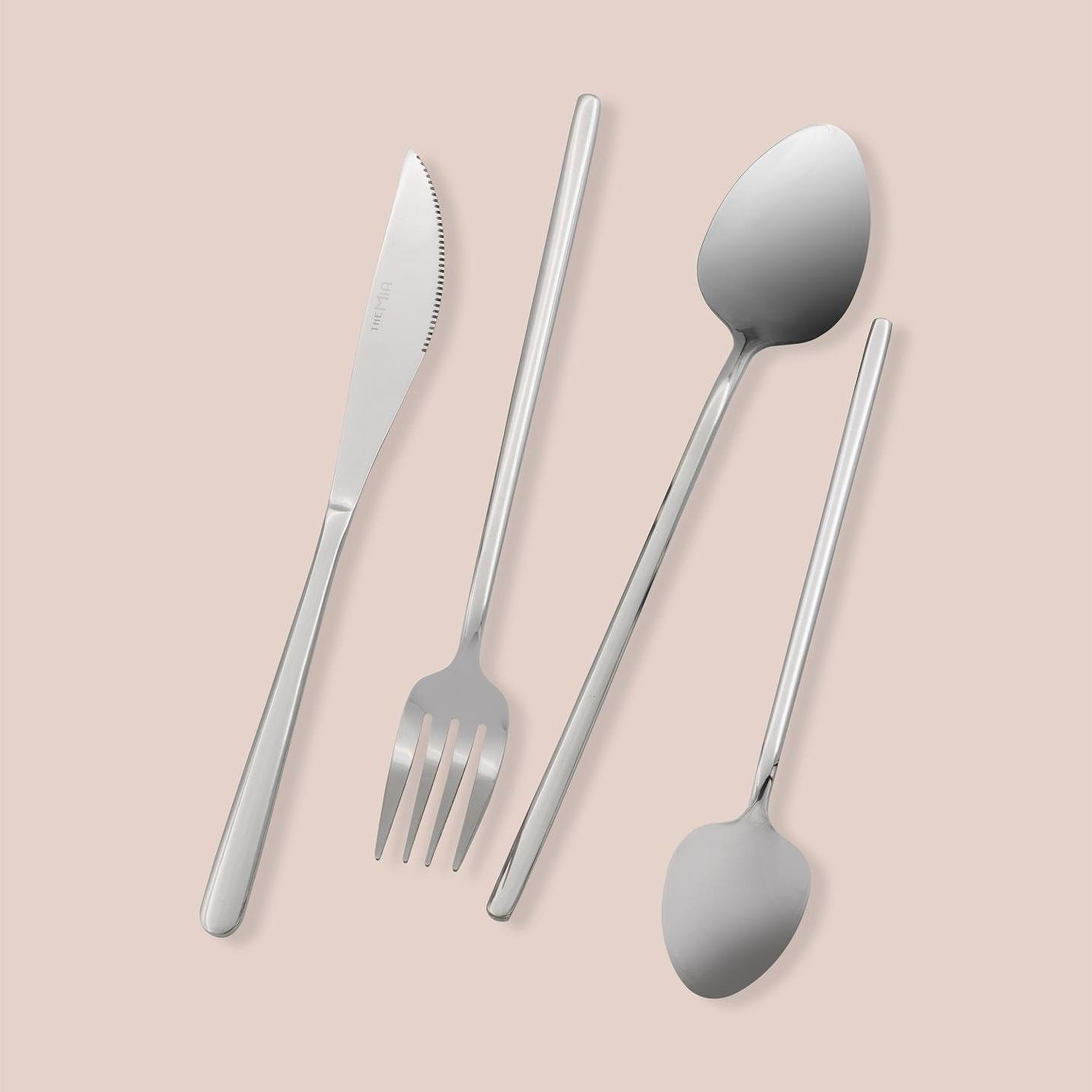 Giallo Çatal Kaşık Bıçak Takımı Gümüş 24 Parça