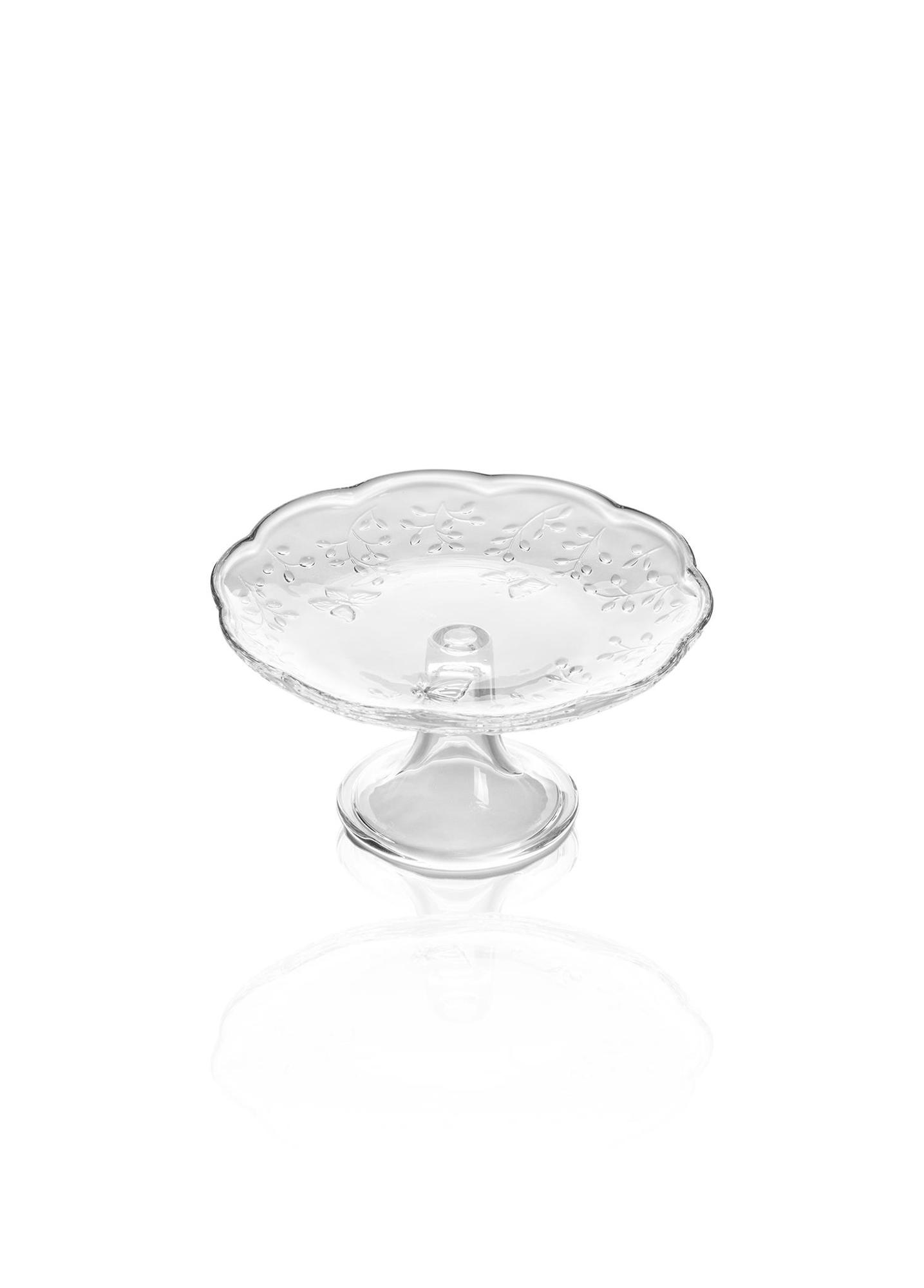 Ayaklı Cam Sunum Tabağı 20x10 cm CAM0500