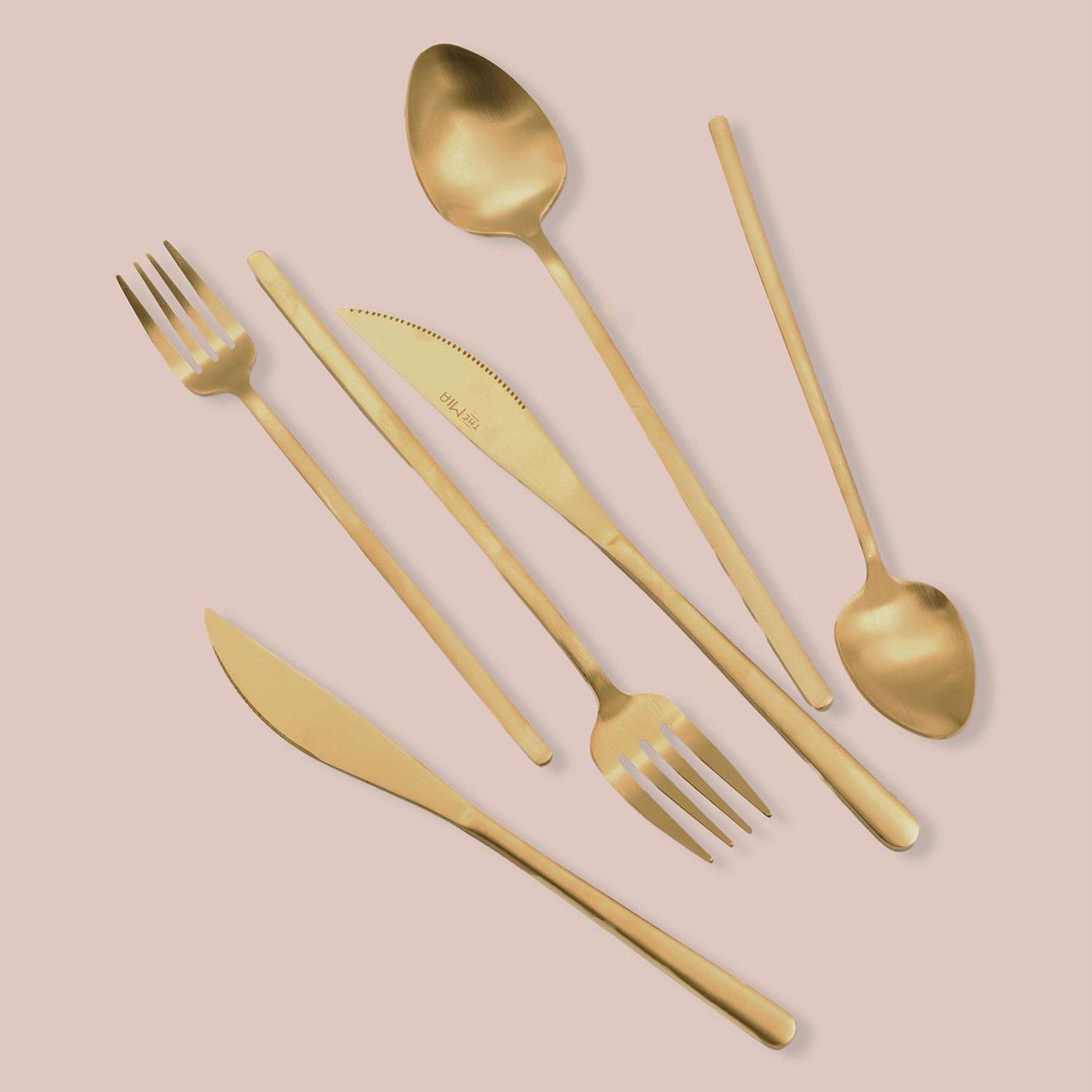 Giallo Çatal Kaşık Bıçak Takımı Mat Gold 36 Parça
