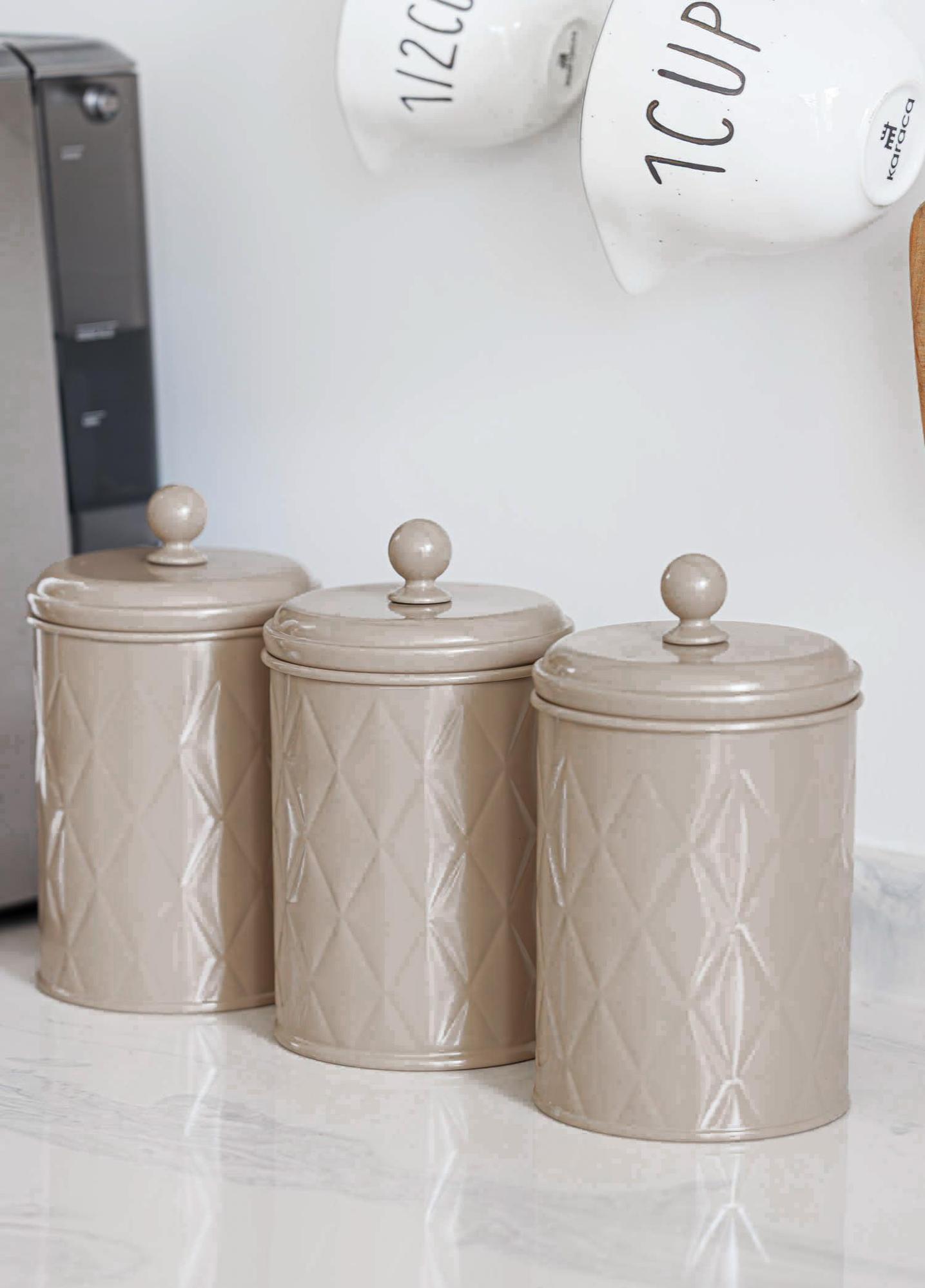 Prizma Çay Şeker Kahve Kavanozu Karamel 1 Lt