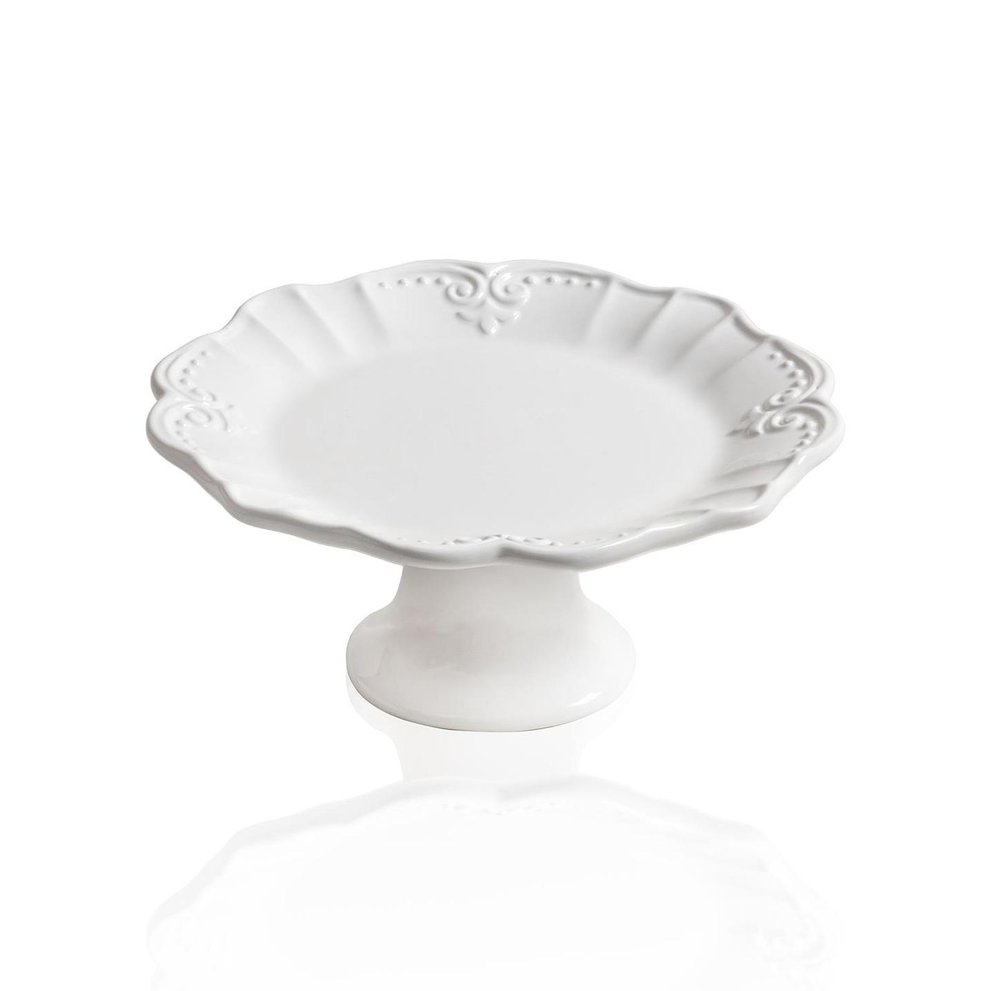 Grande Pasta Kek Standı Beyaz 22x10 cm GRD0019