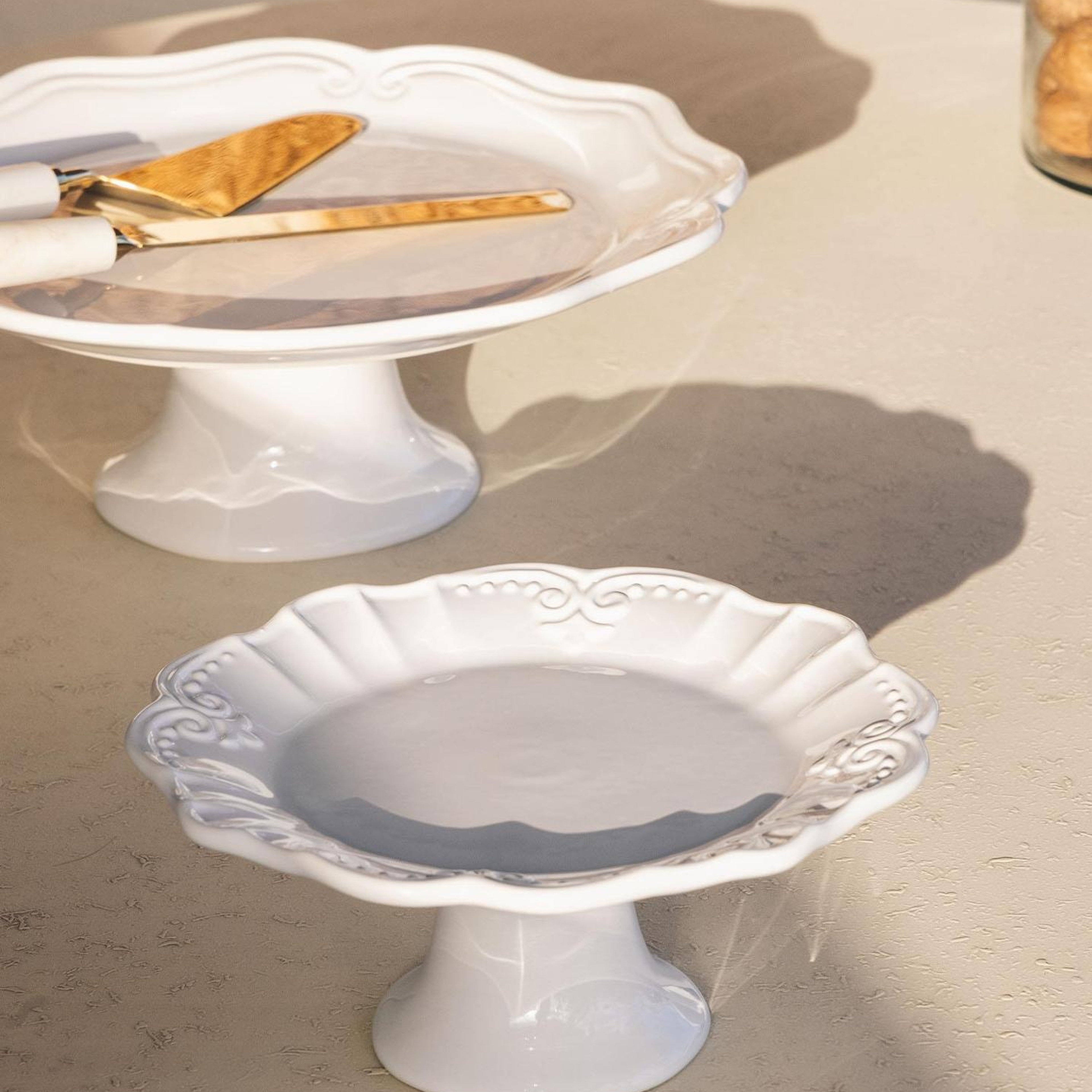 Grande Pasta Kek Standı Beyaz 22x10 cm GRD0019