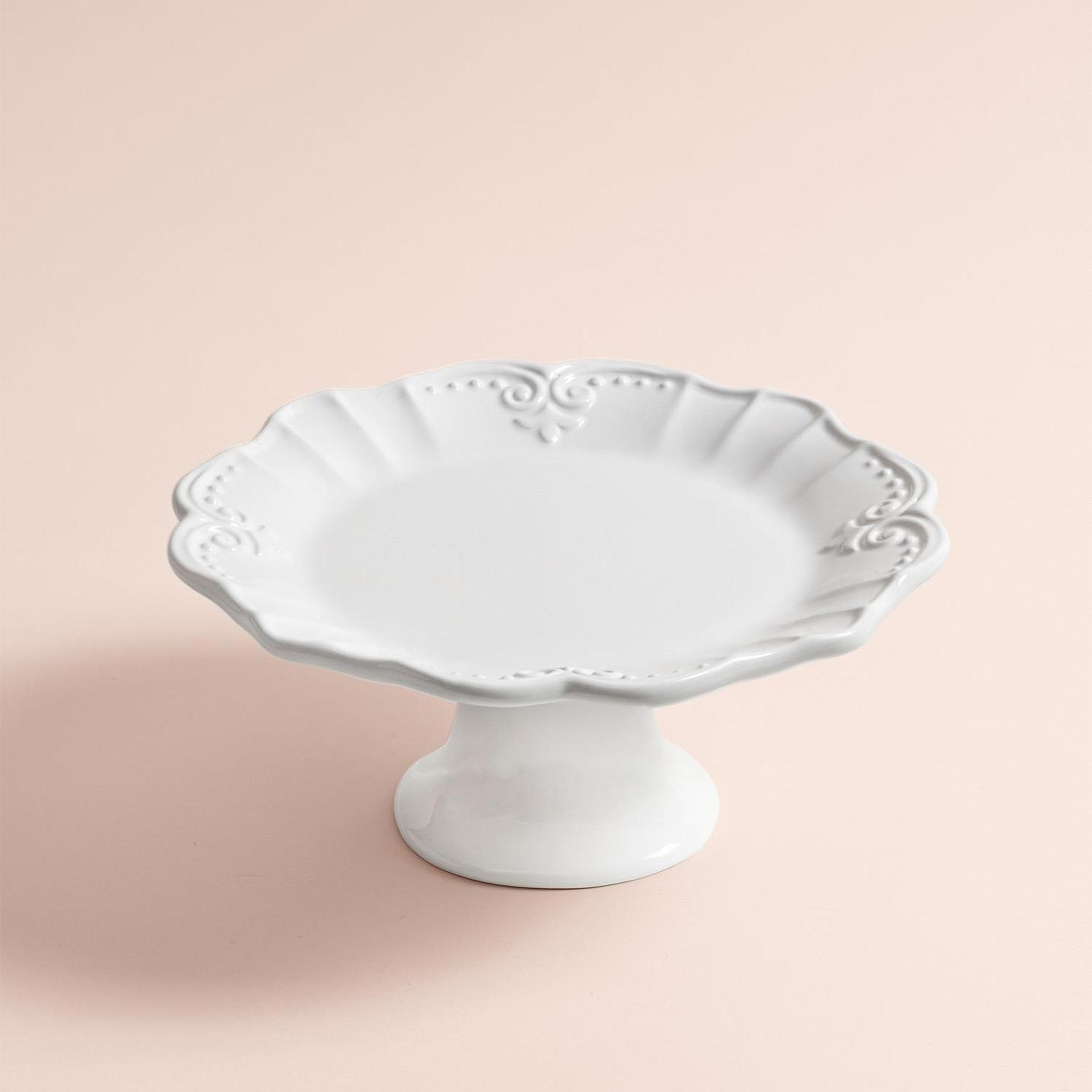 Grande Pasta Kek Standı Beyaz 22x10 cm GRD0019