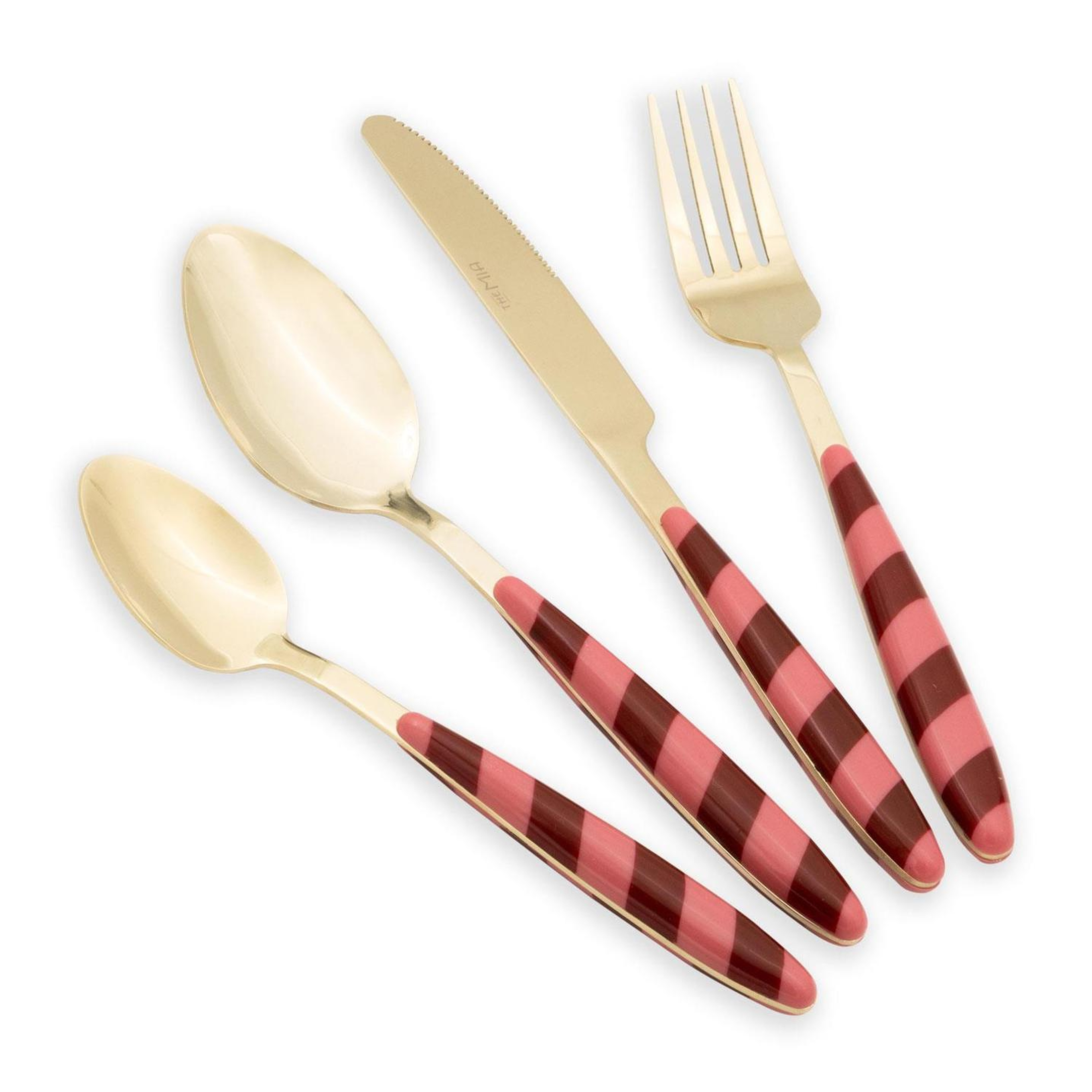 Joy Çatal Kaşık Bıçak Takımı Pembe Gold 24 Parça