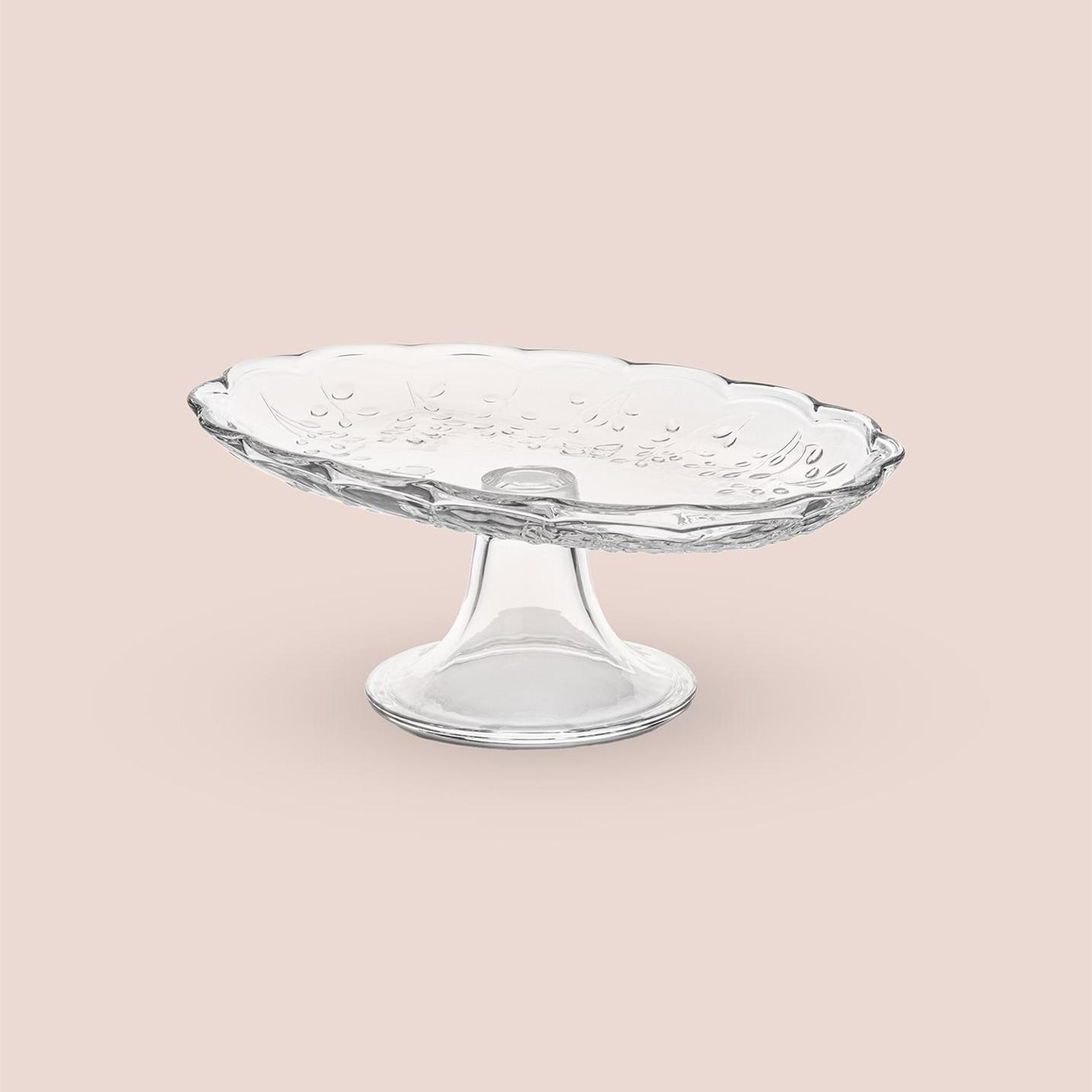 Ayaklı Cam Sunum Tabağı Oval 31x20x12 cm CAM0498