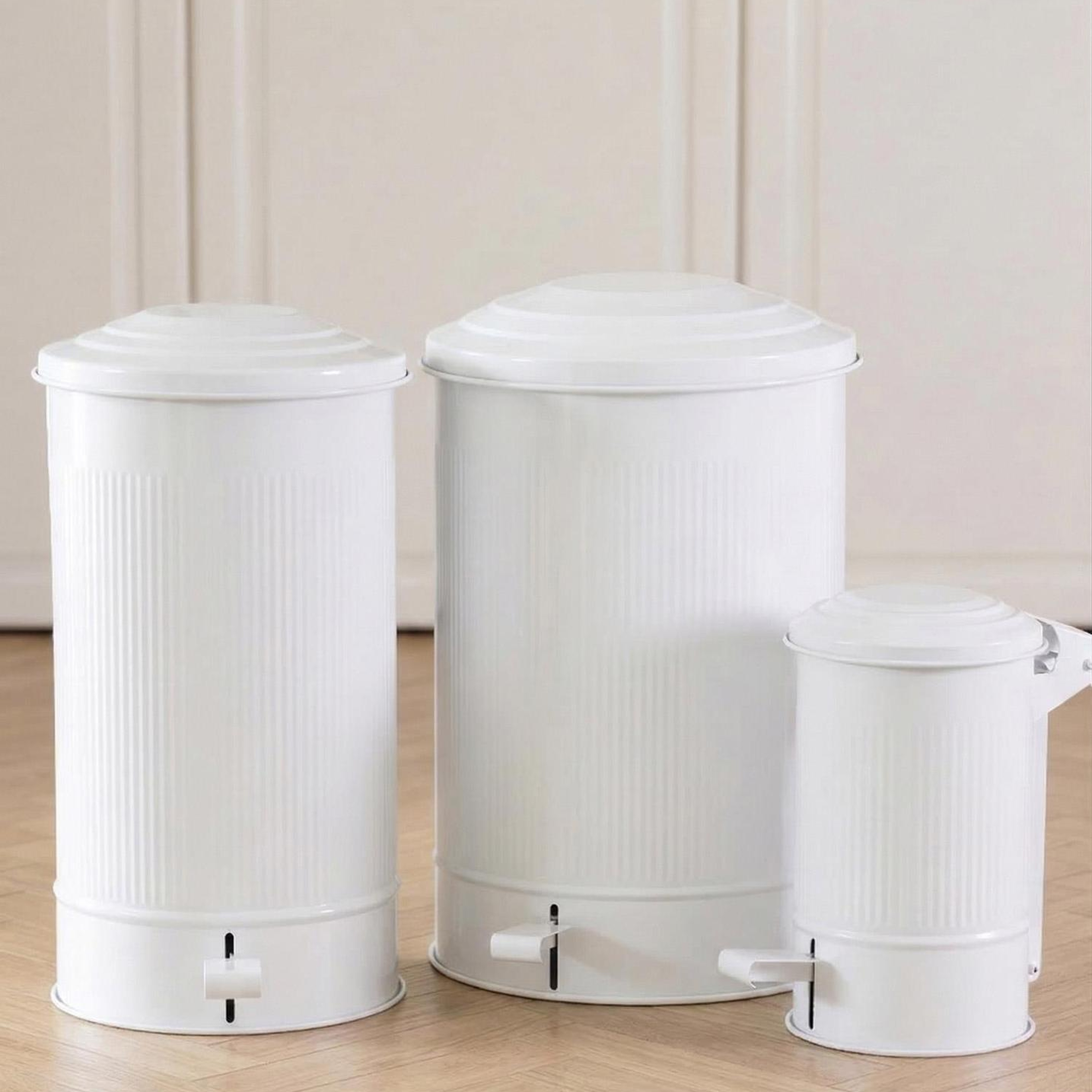 Stripe Mutfak Çöp Kovası Beyaz 37 Lt