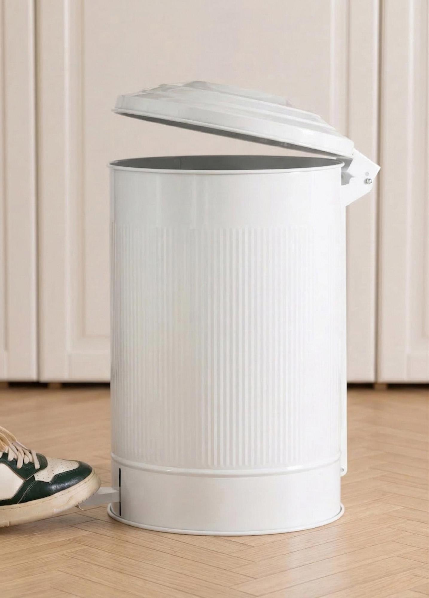 Stripe Mutfak Çöp Kovası Beyaz 37 Lt