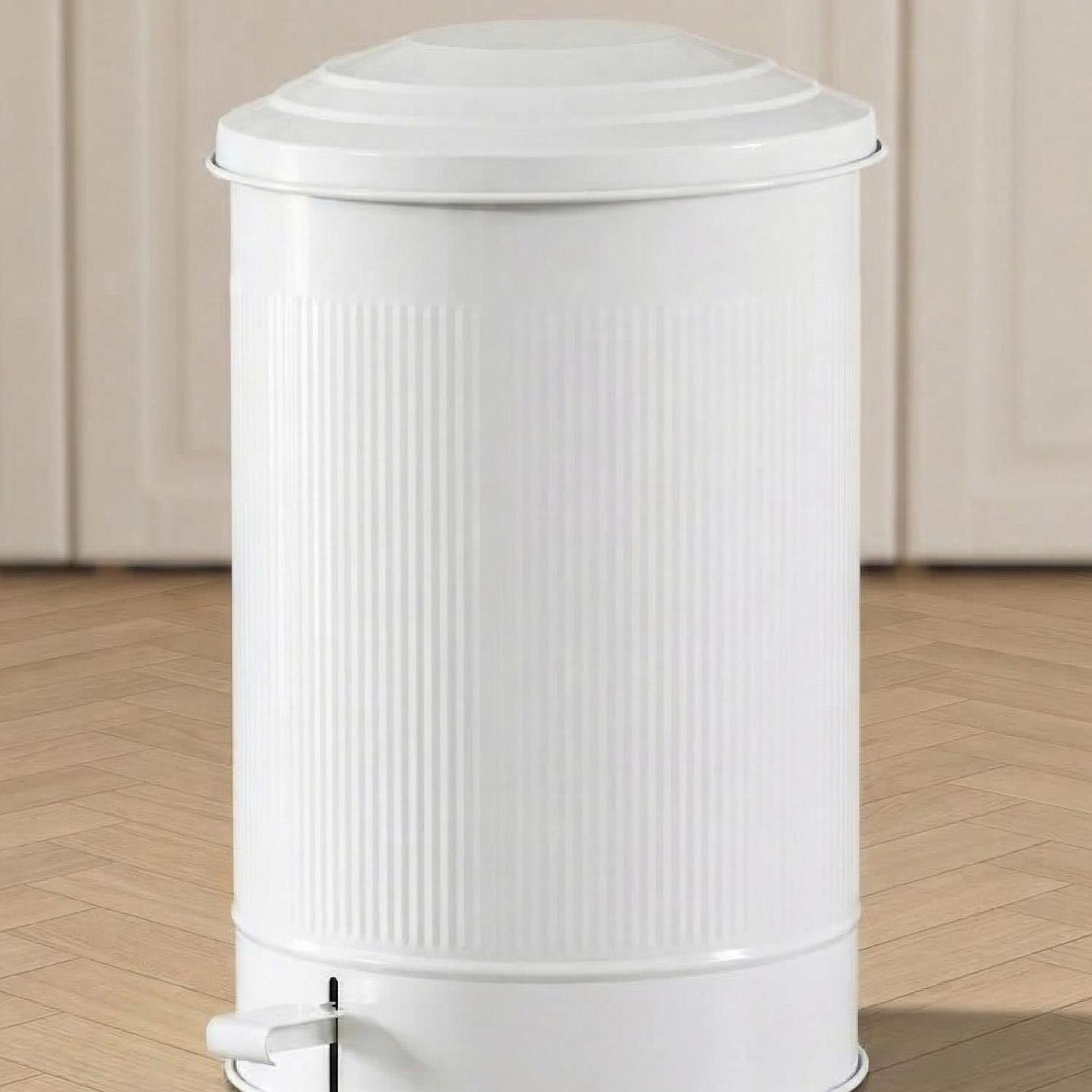 Stripe Mutfak Çöp Kovası Beyaz 37 Lt