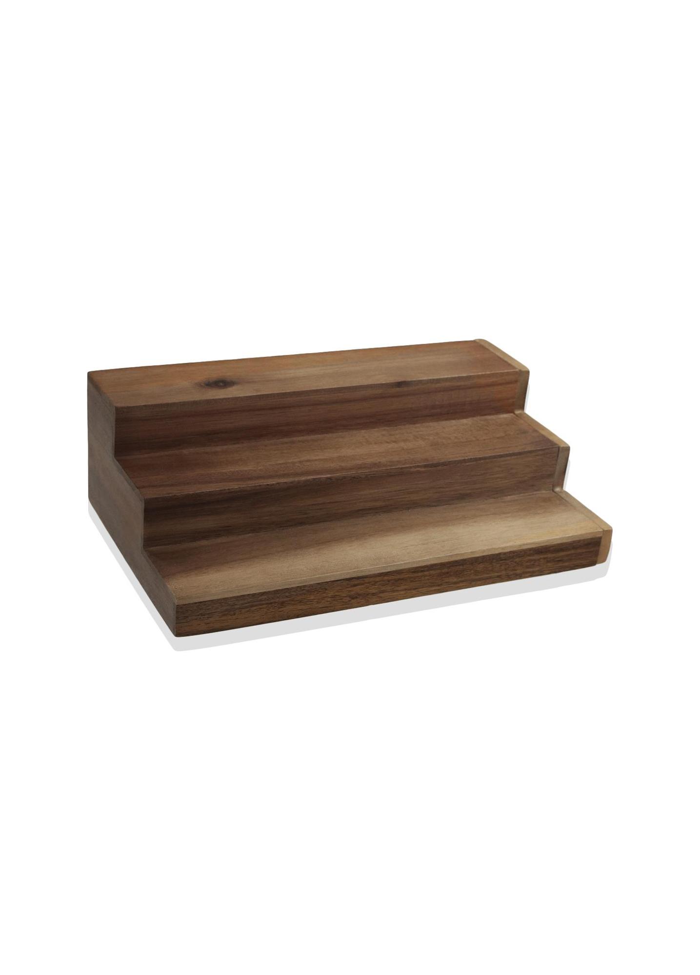 Natura Akasya Uzatılabilir Baharatlık Rafı 3 Bölmeli 32x20 cm
